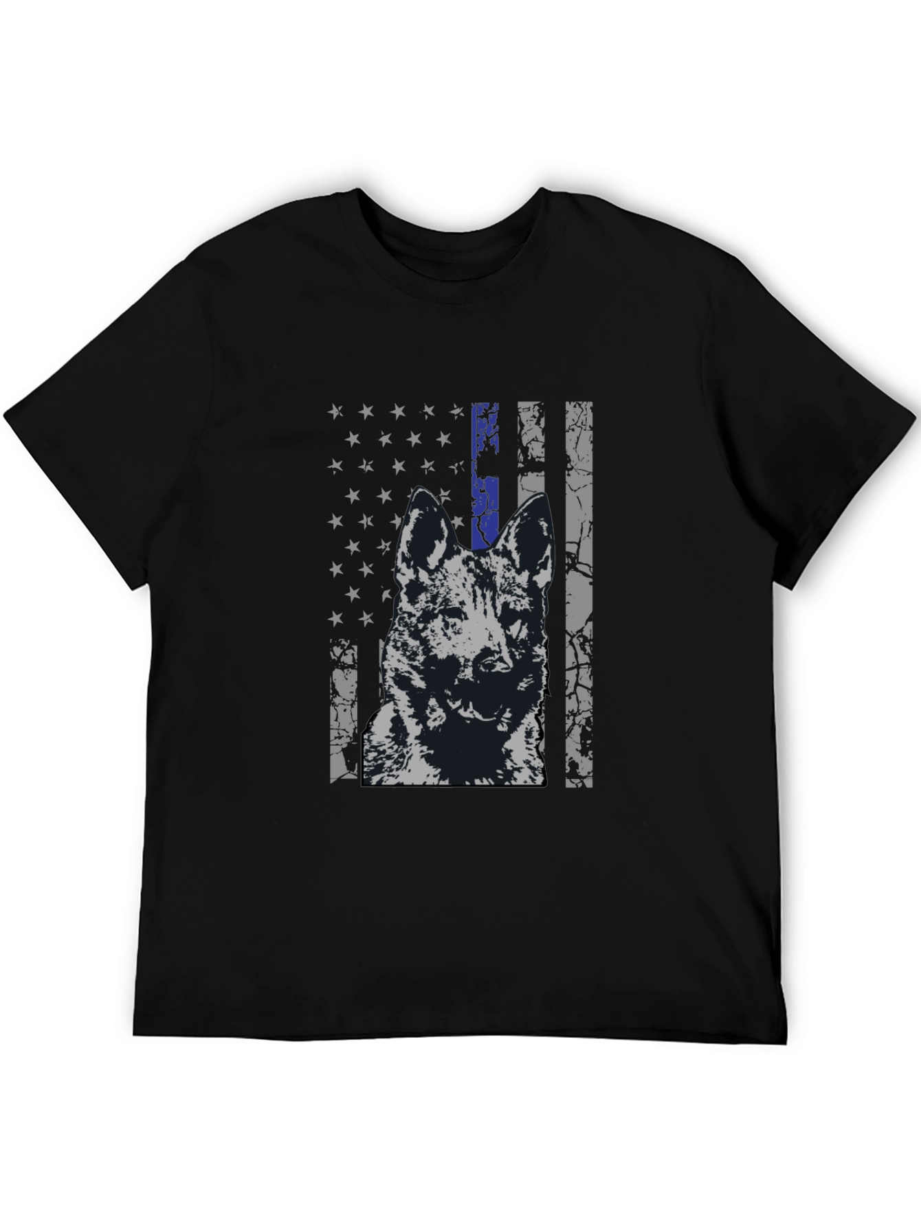 K9 Thin Blue Line Flag Graphic Tee