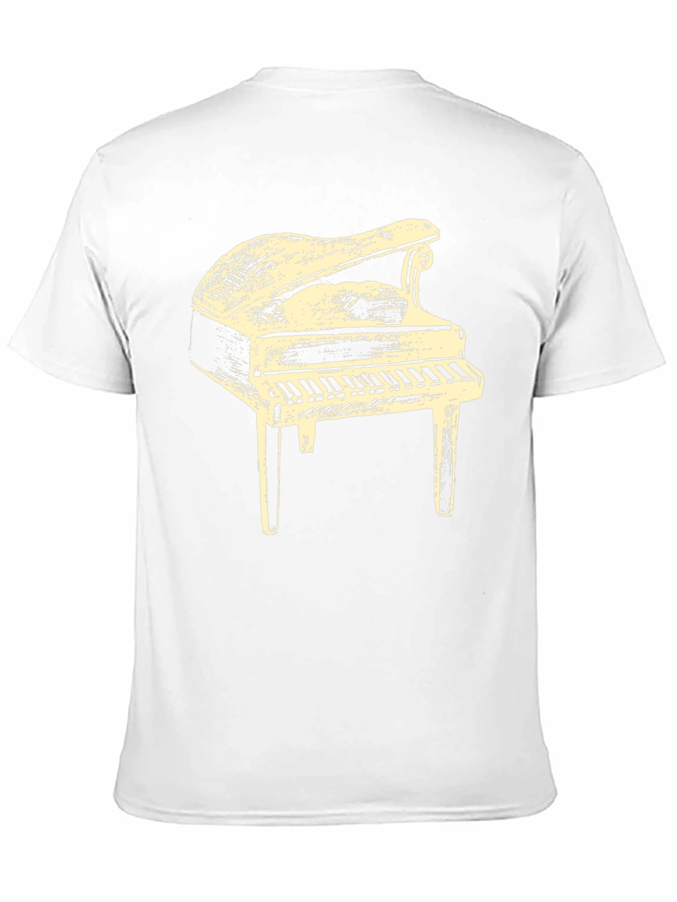 Piano Graphic T-Shirt - Musical Instrument Tee