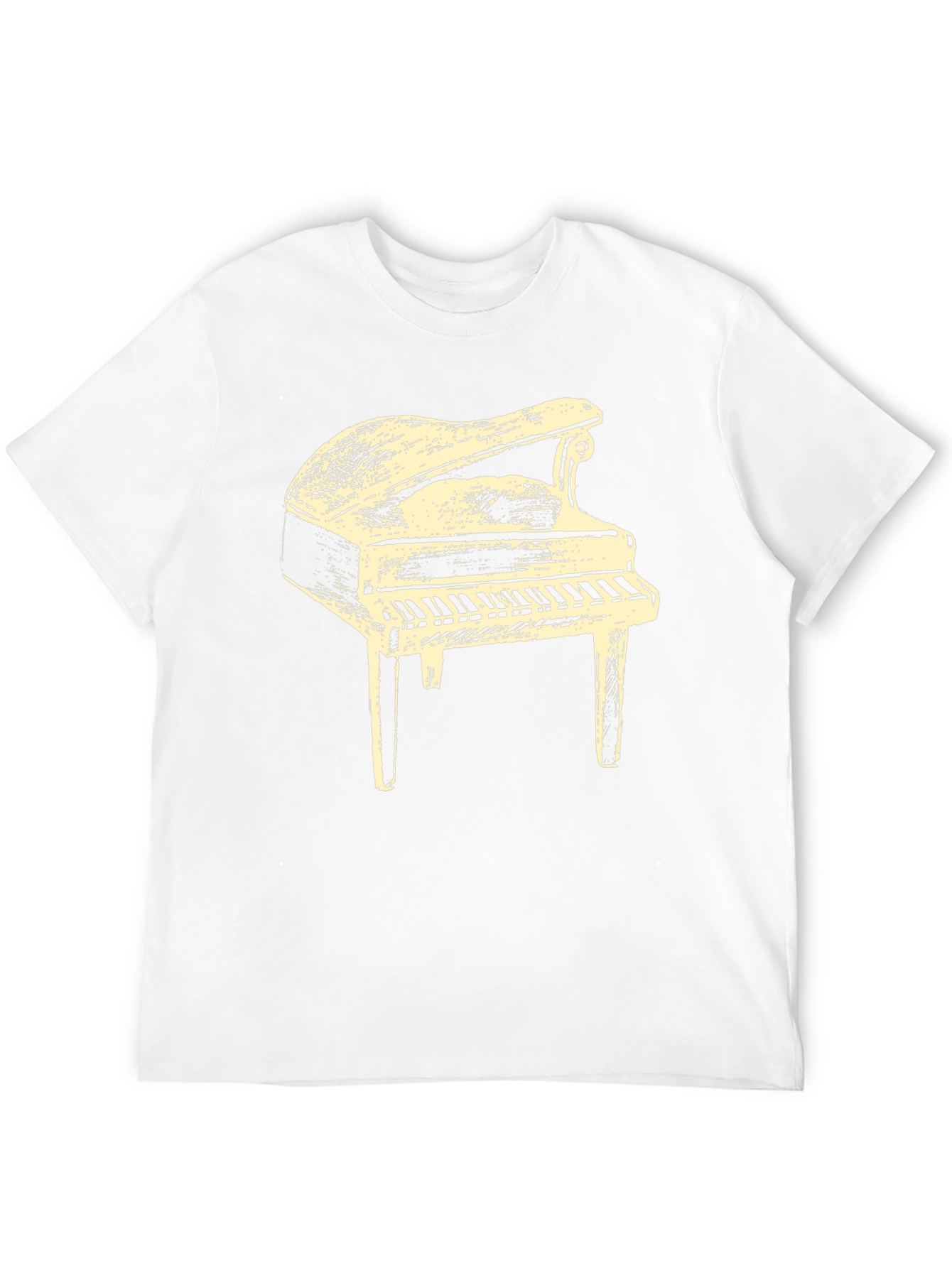 Piano Graphic T-Shirt - Musical Instrument Tee