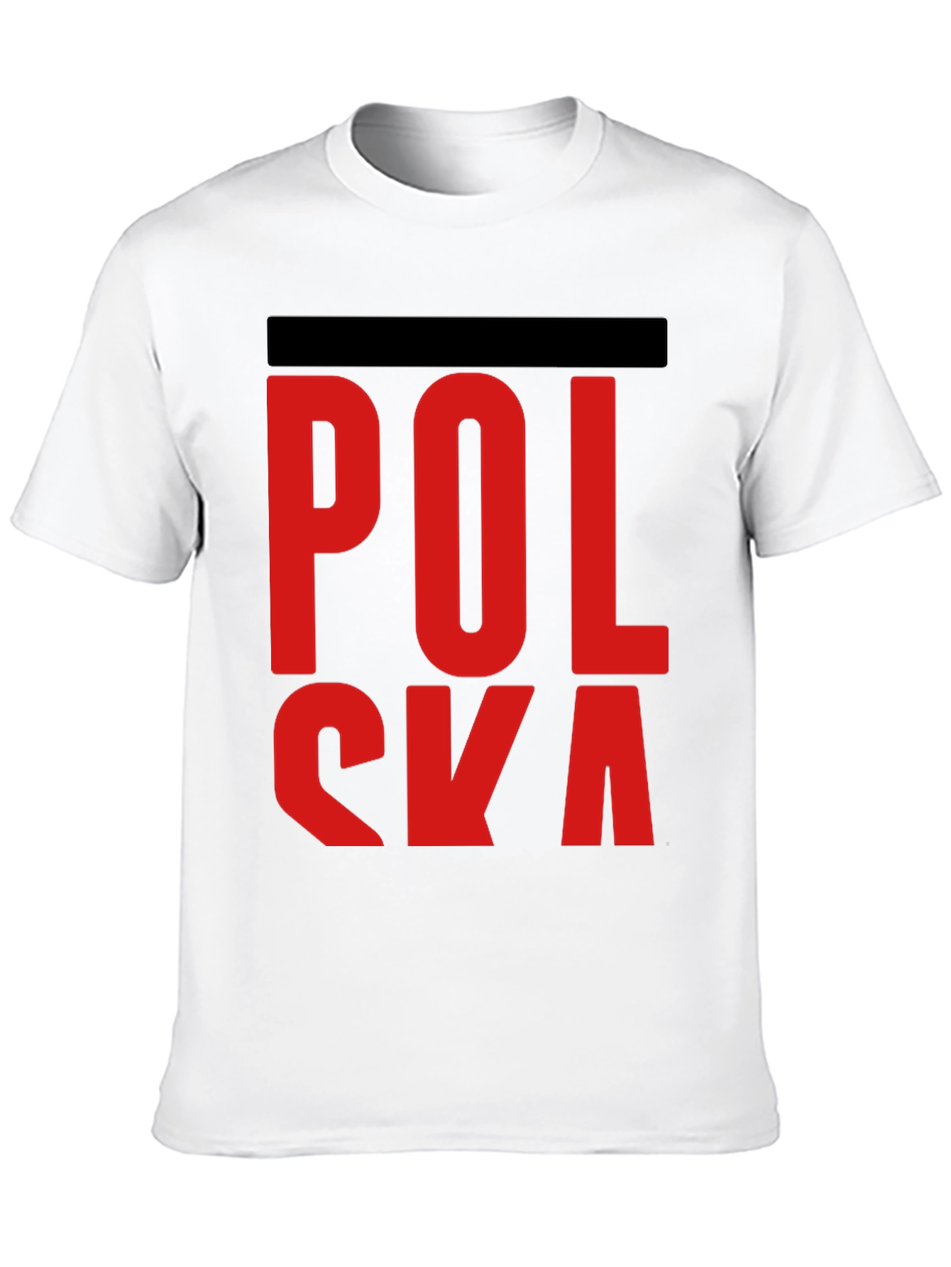 Polska Red Letter Black T-Shirt