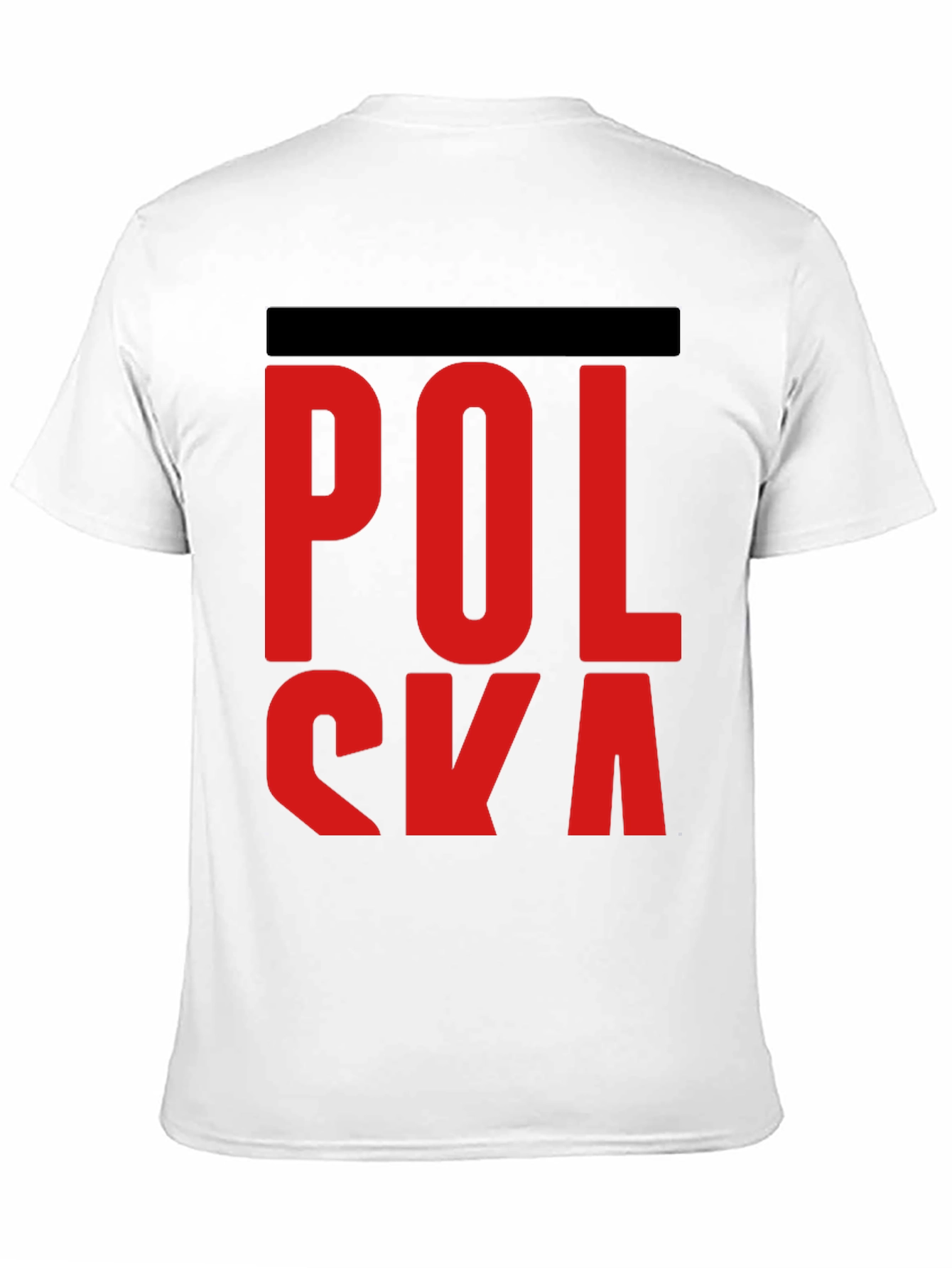 Polska Red Letter Black T-Shirt