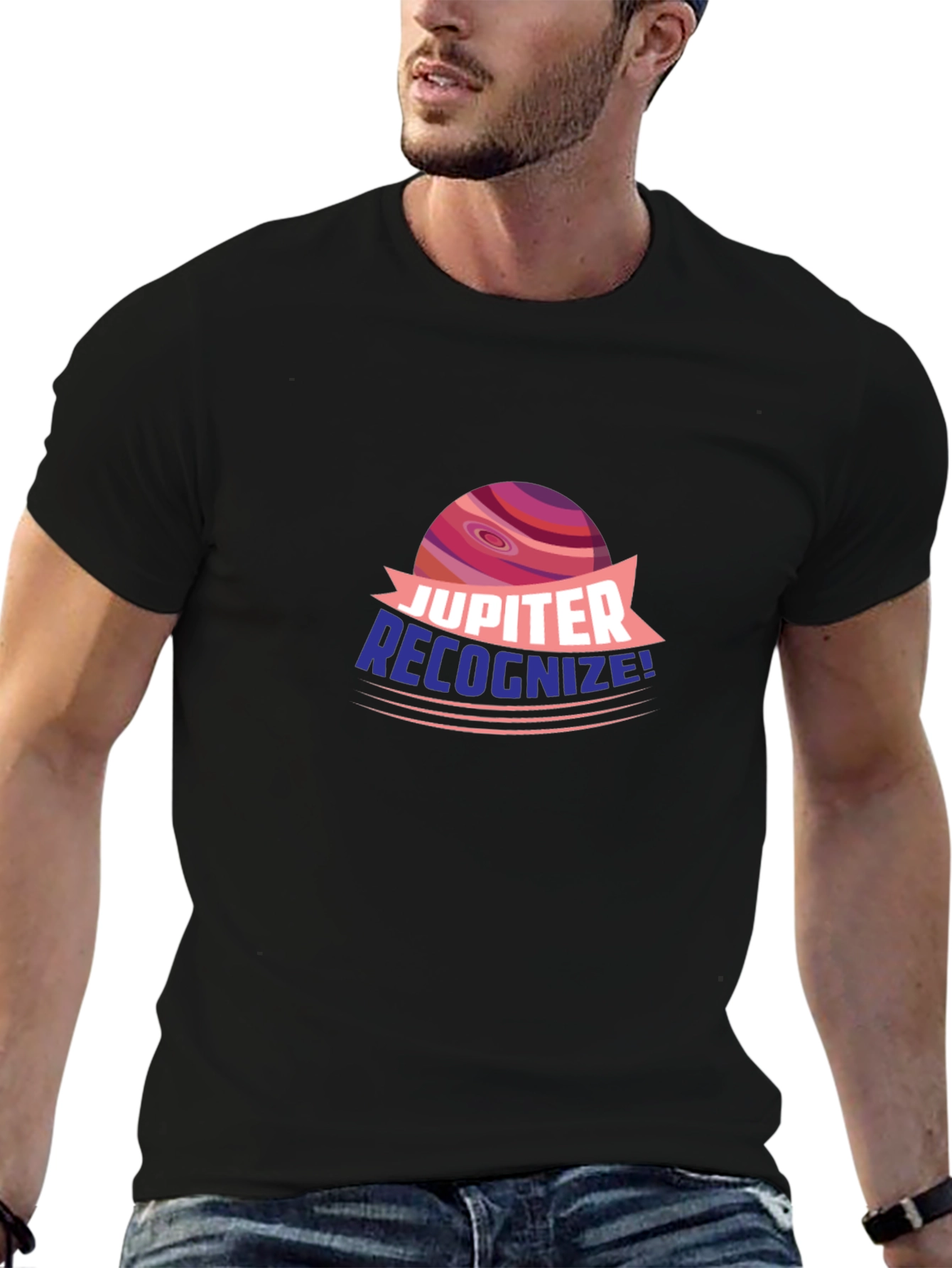 Jupiter Recognize! Black T-Shirt
