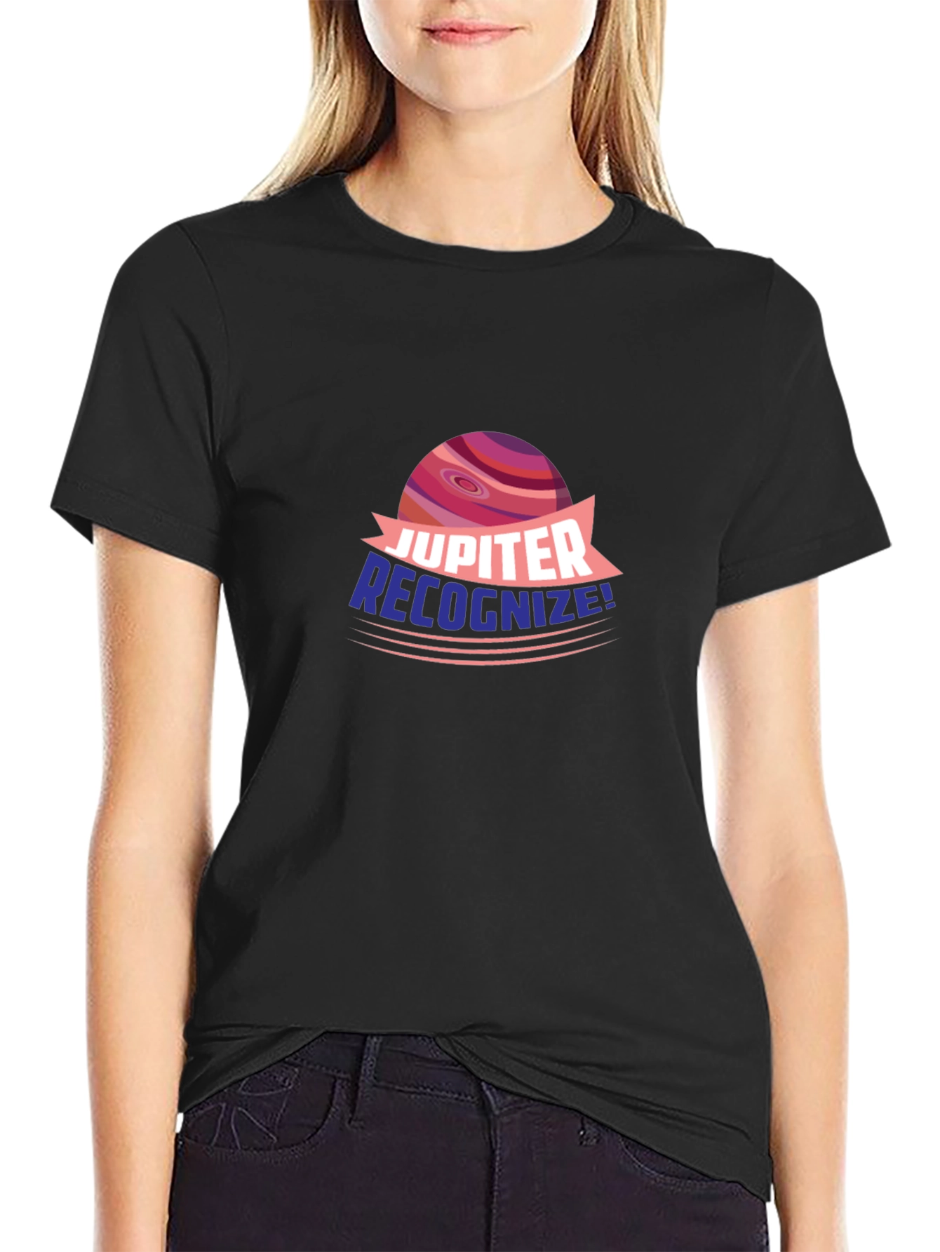 Jupiter Recognize! Black T-Shirt