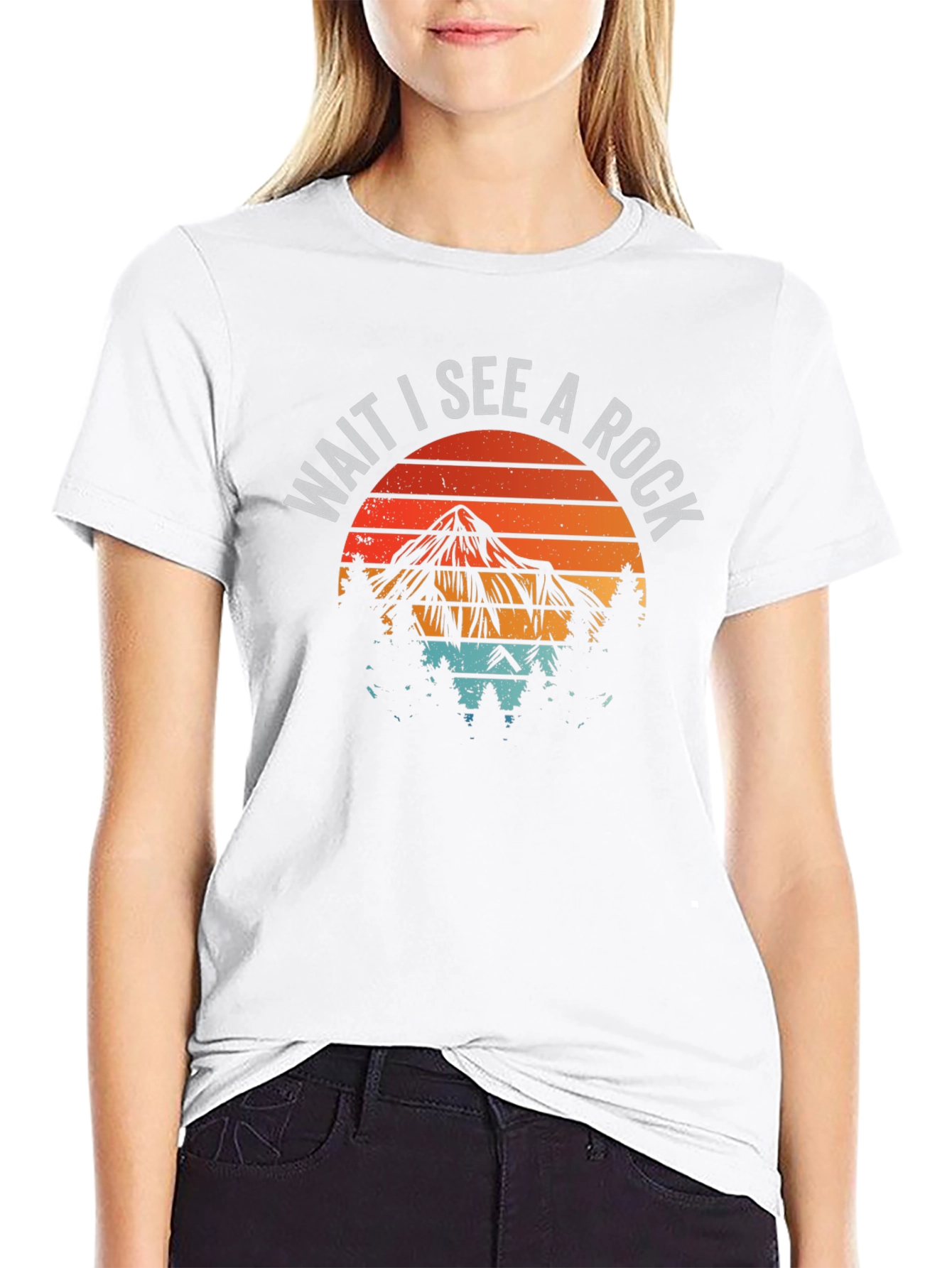Wait I See A Rock Graphic T-Shirt