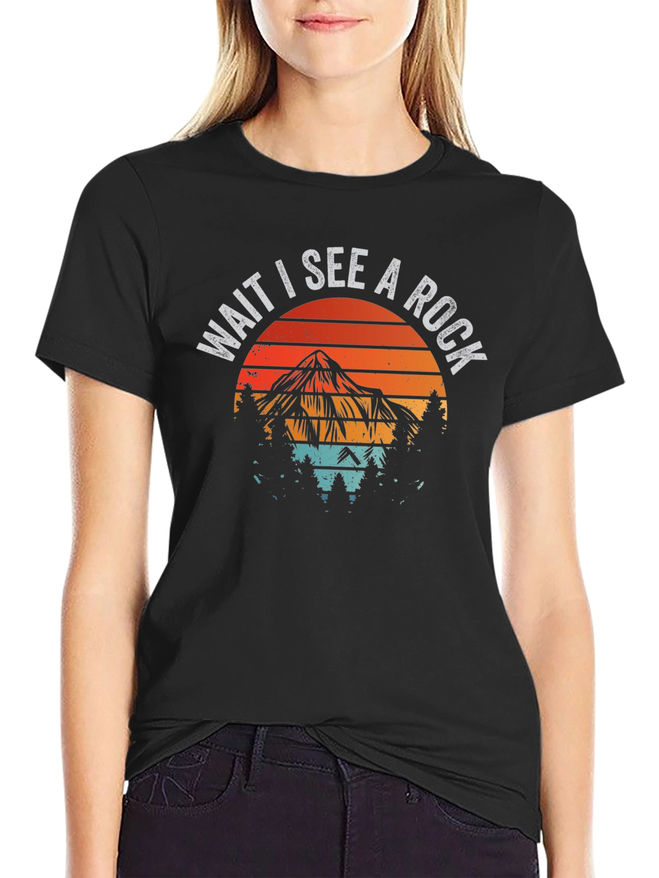 Wait I See A Rock Graphic T-Shirt