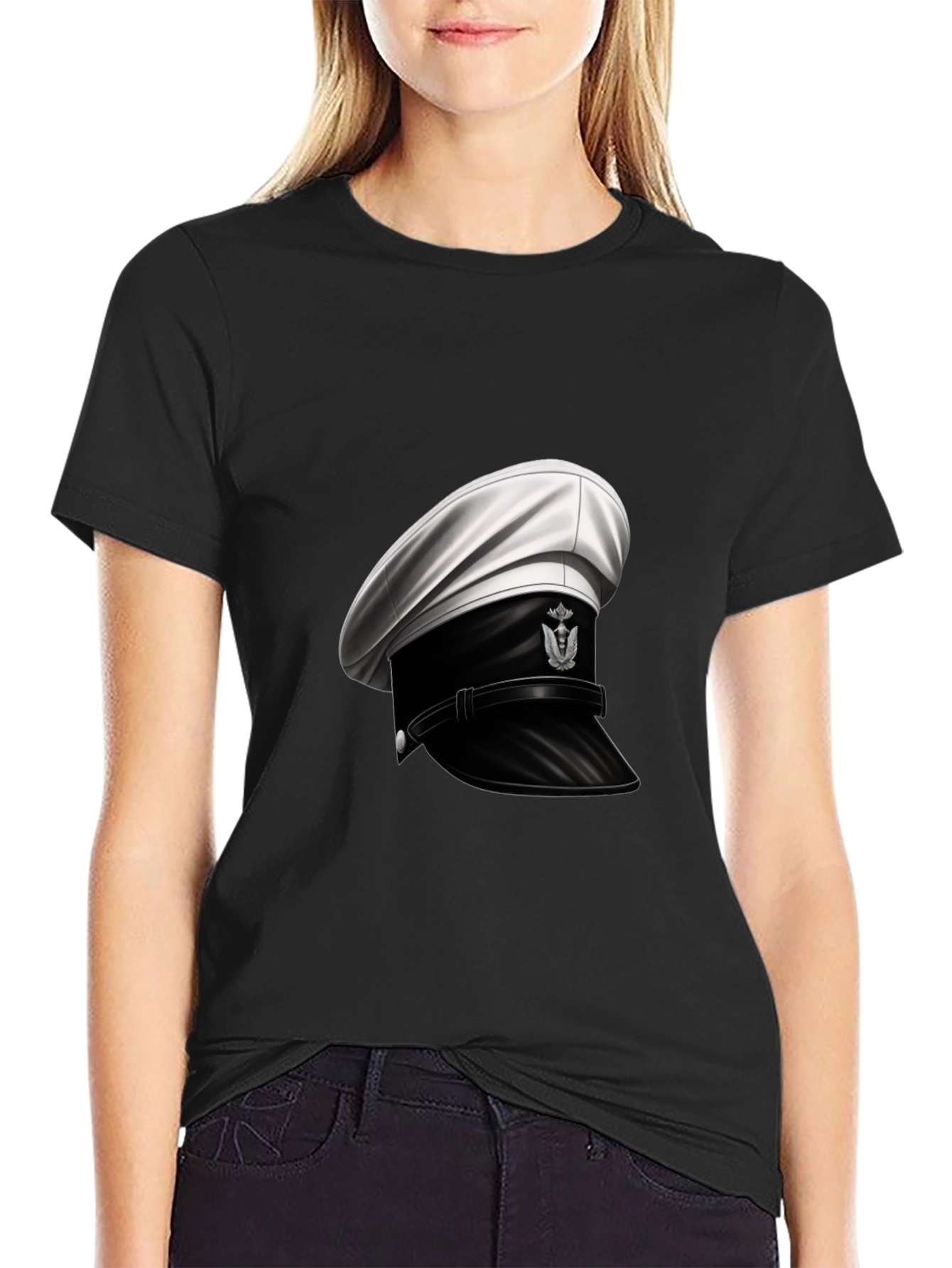 Novelty Hat Graphic Tee - Classic Style