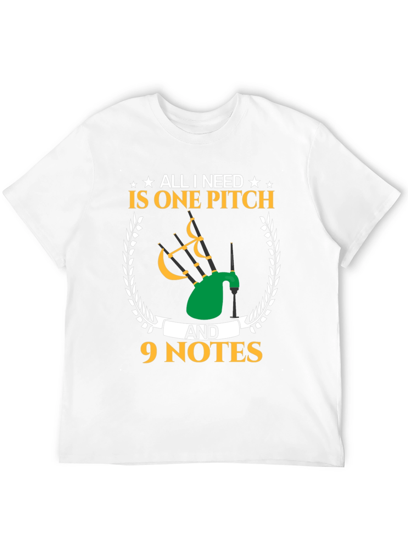 Bagpipe Musician T-Shirt - One Pitch & 9 Notes