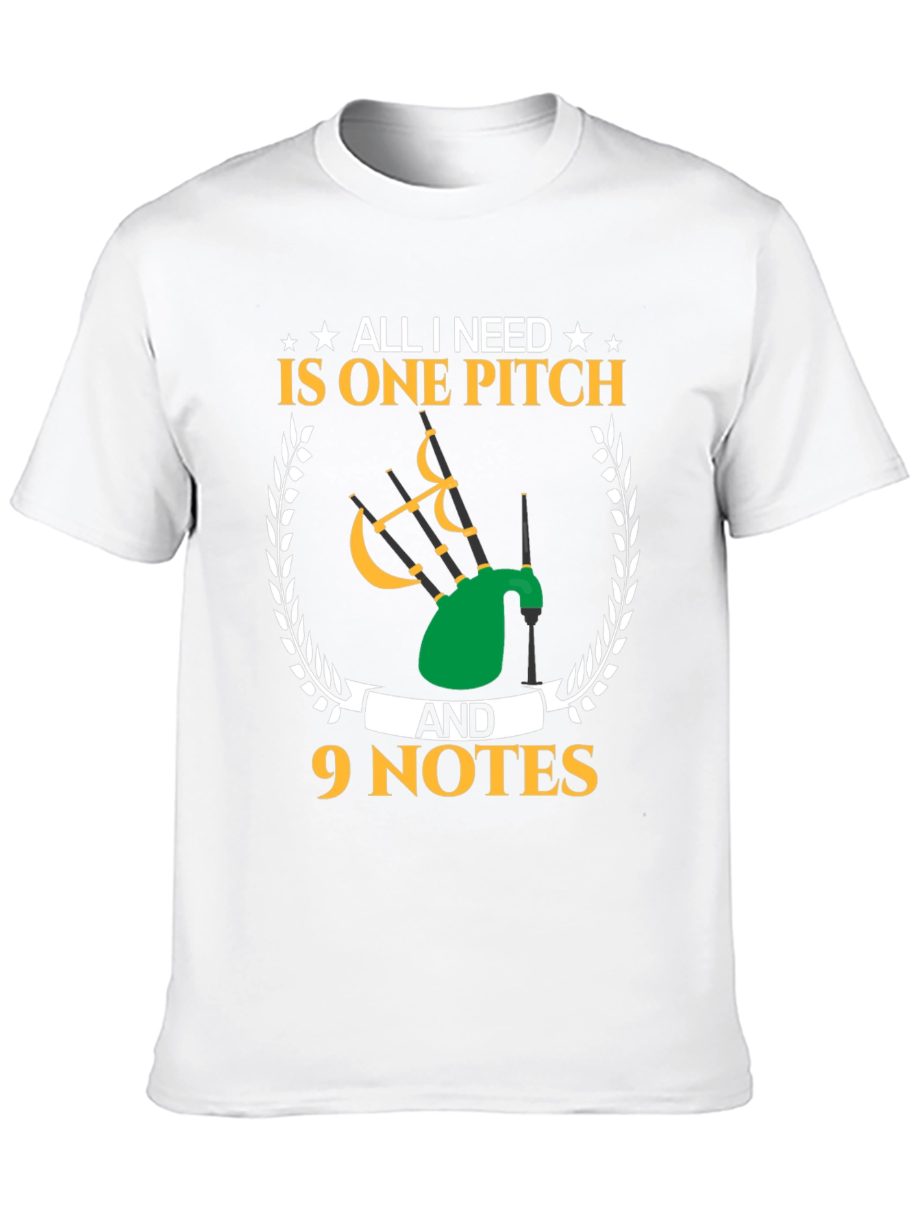 Bagpipe Musician T-Shirt - One Pitch & 9 Notes