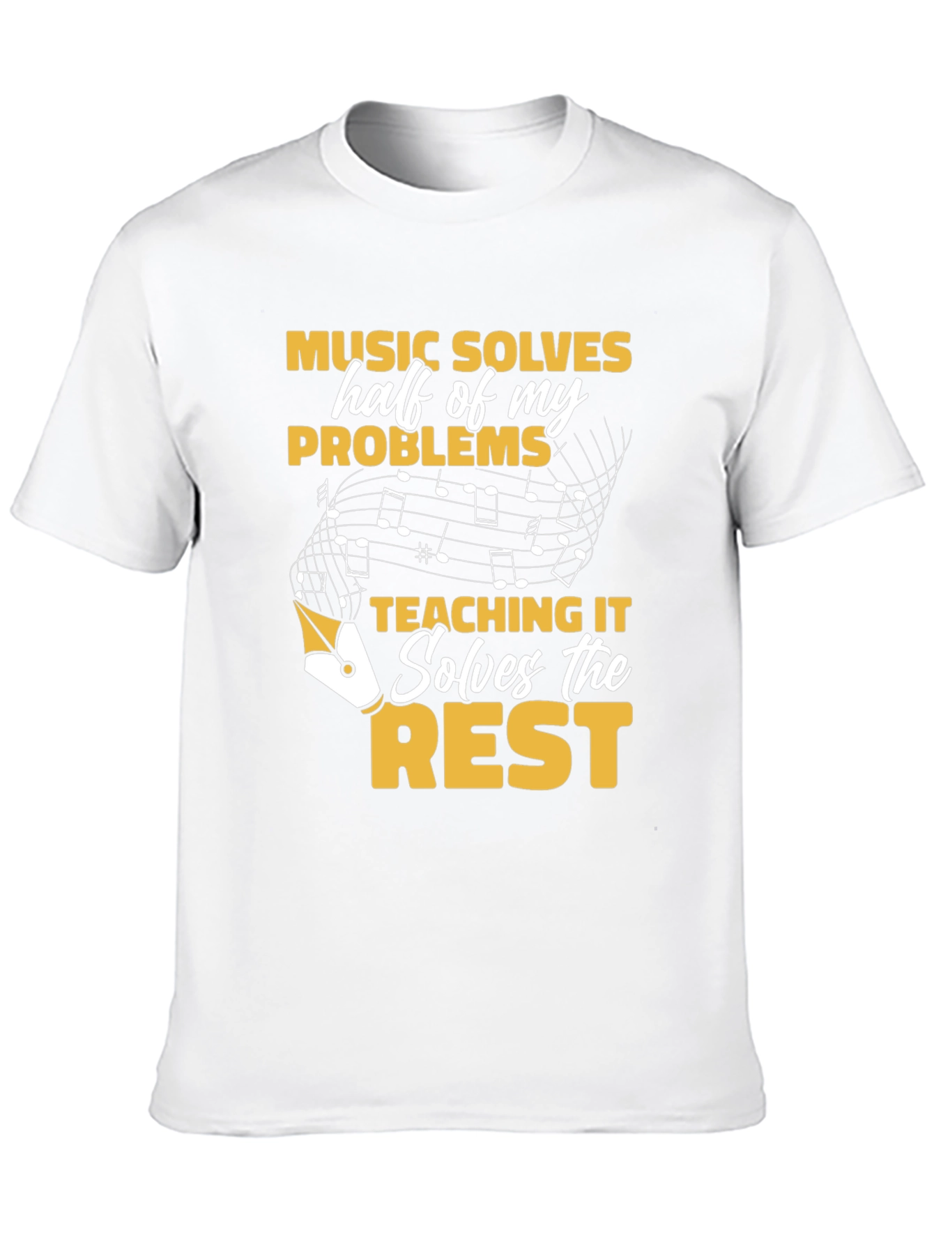 Music Teacher T-Shirt - Solves Problems