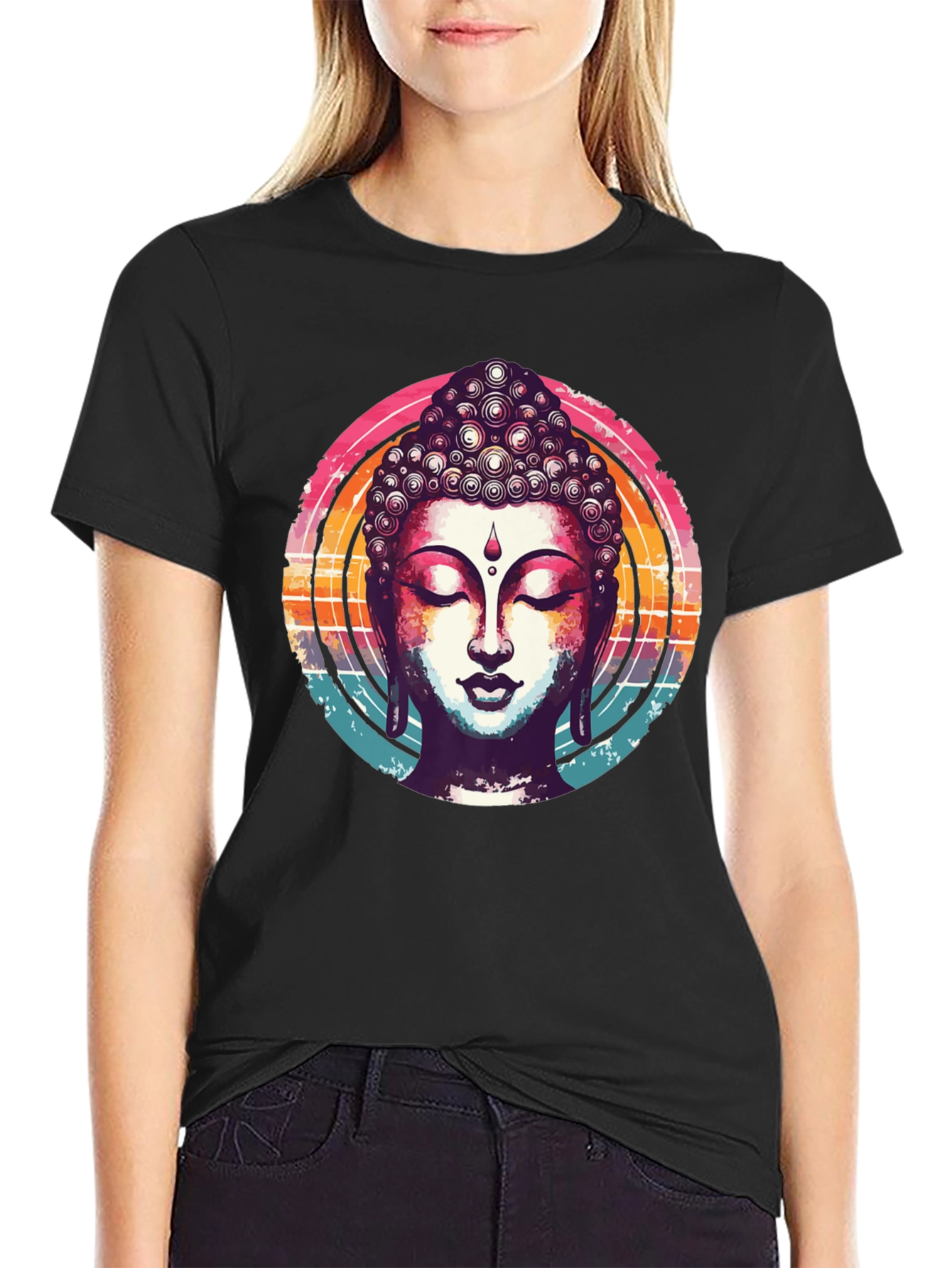 Buddha Graphic T-Shirt - Spiritual Zen Design