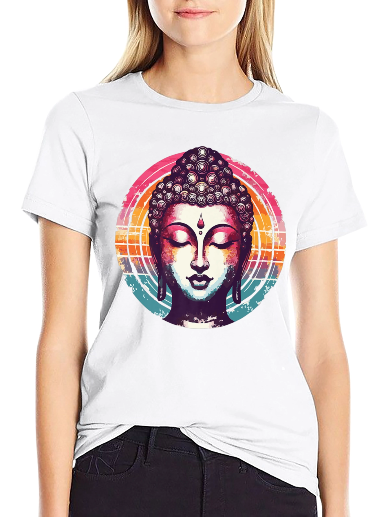 Buddha Graphic T-Shirt - Spiritual Zen Design