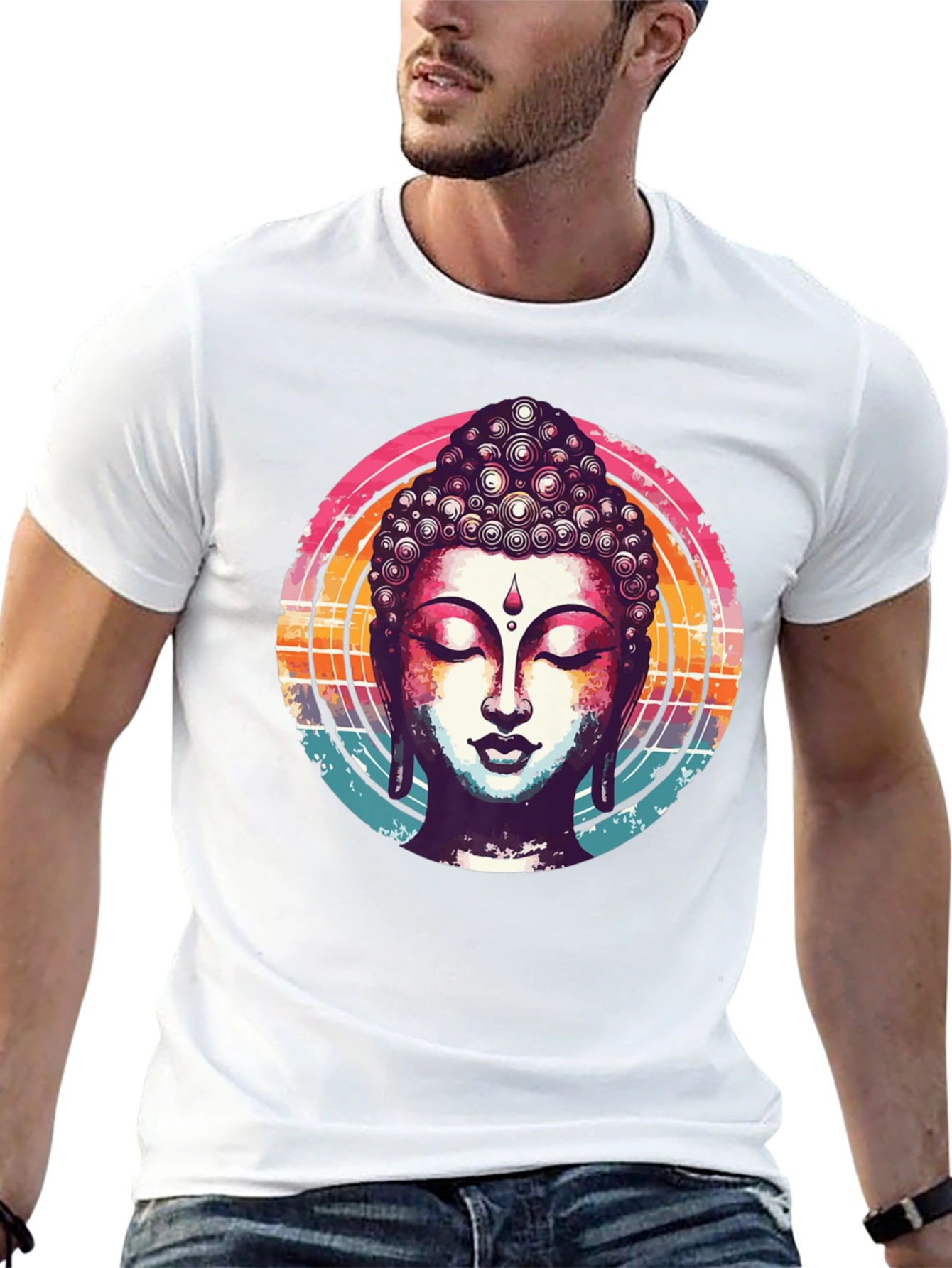Buddha Graphic T-Shirt - Spiritual Zen Design
