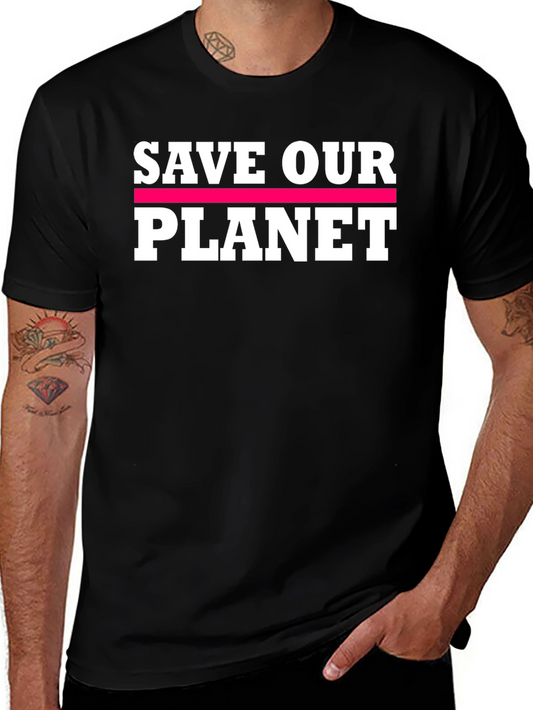 Save Our Planet Graphic Tee - Black