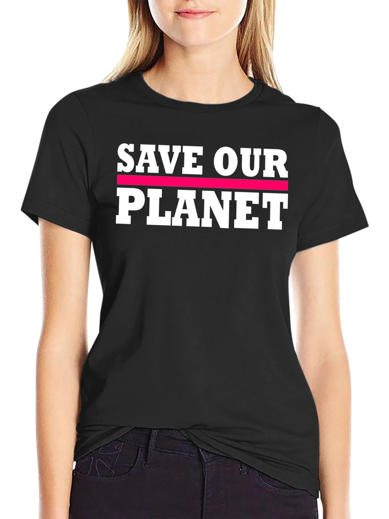 Save Our Planet Graphic Tee - Black