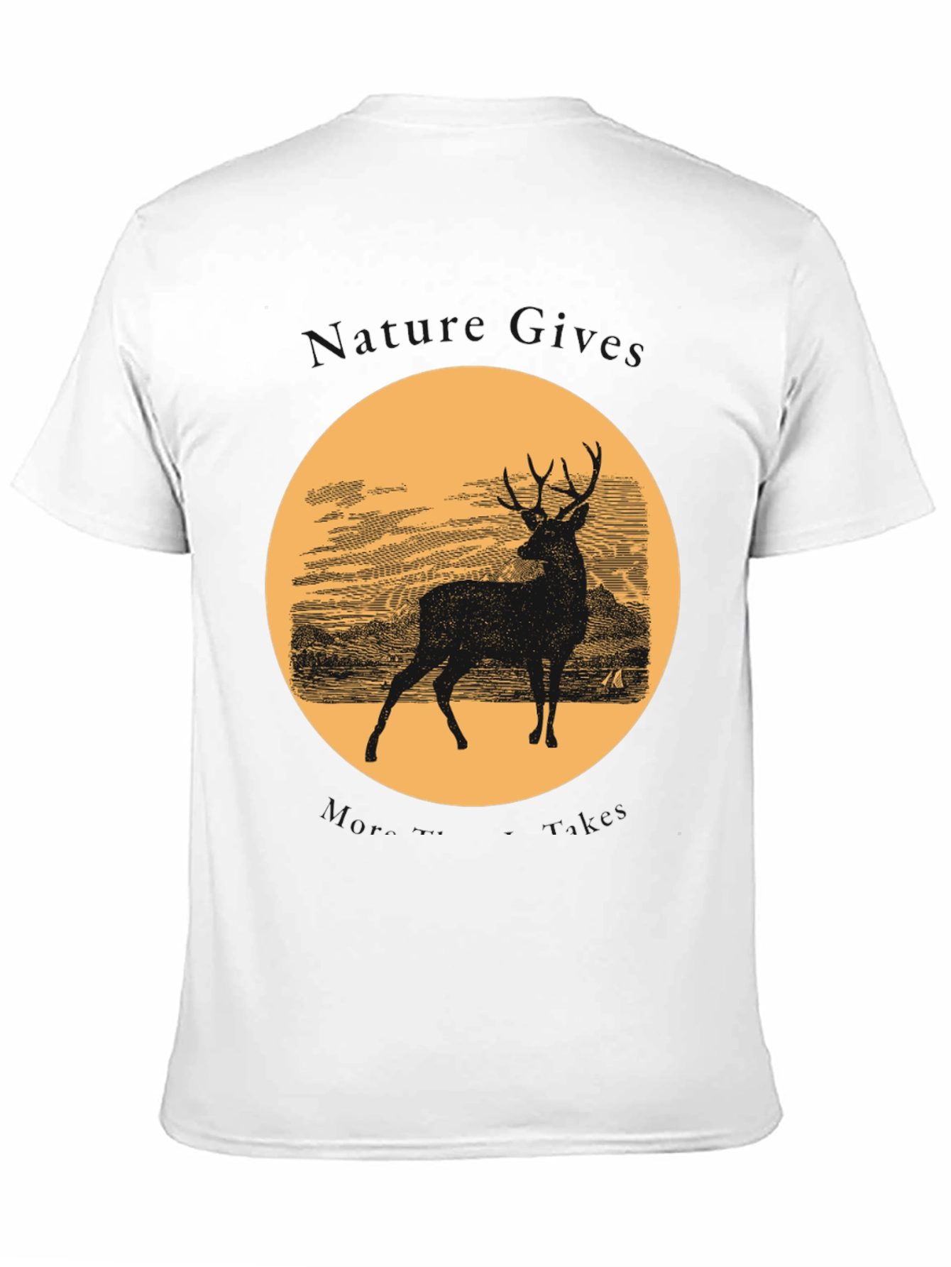 Deer Silhouette Graphic T-Shirt