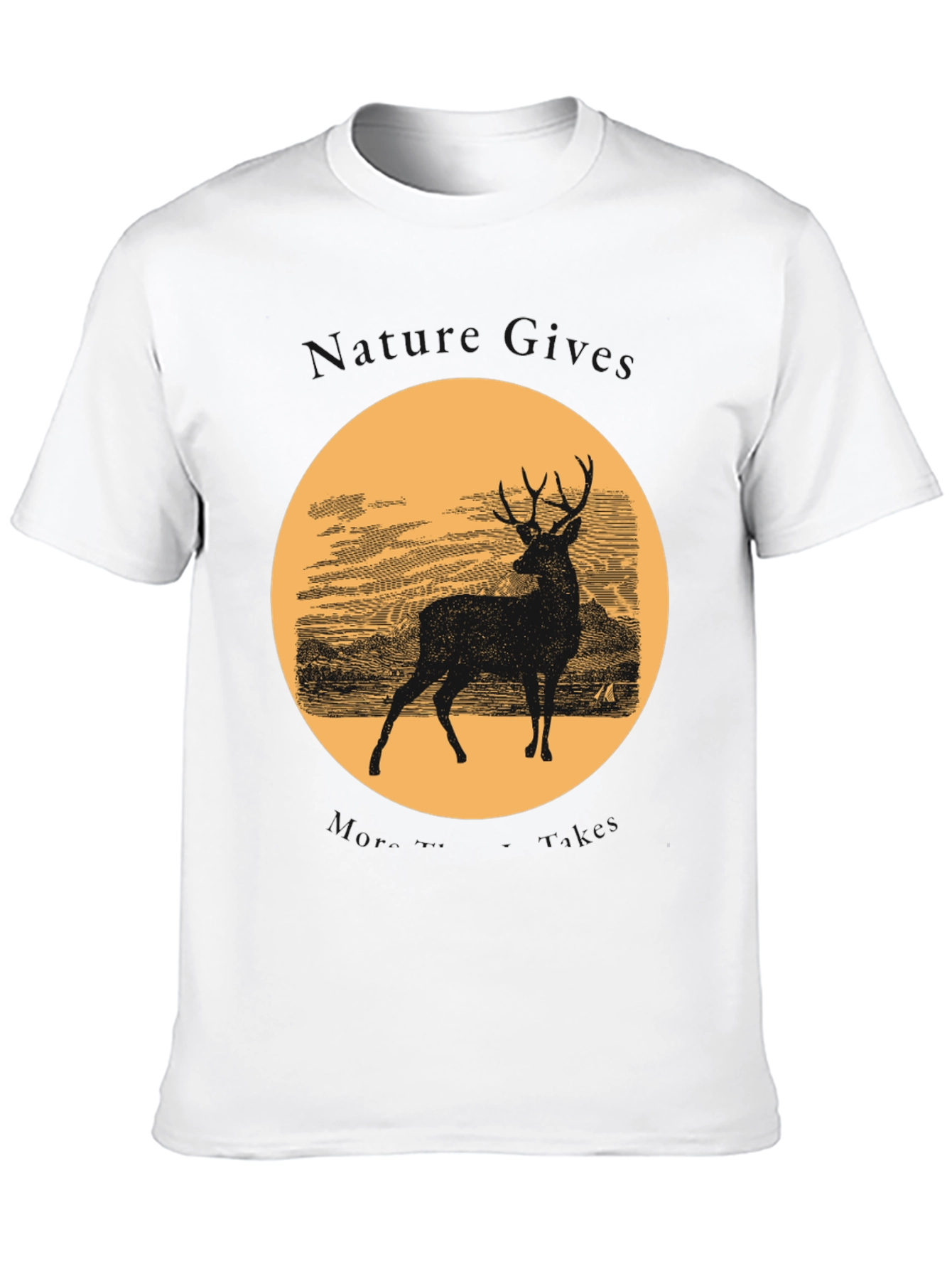 Deer Silhouette Graphic T-Shirt