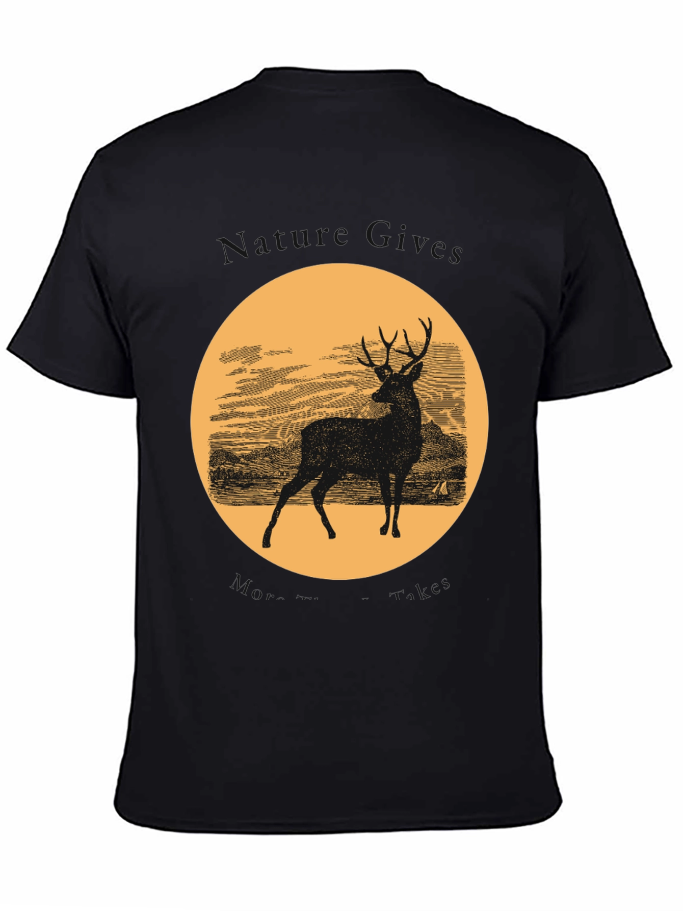 Deer Silhouette Graphic T-Shirt