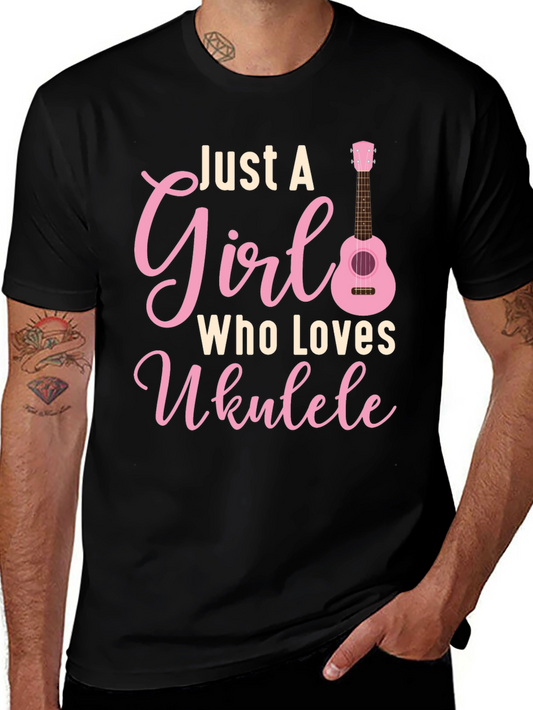 Just A Girl Who Loves Ukulele T-Shirt