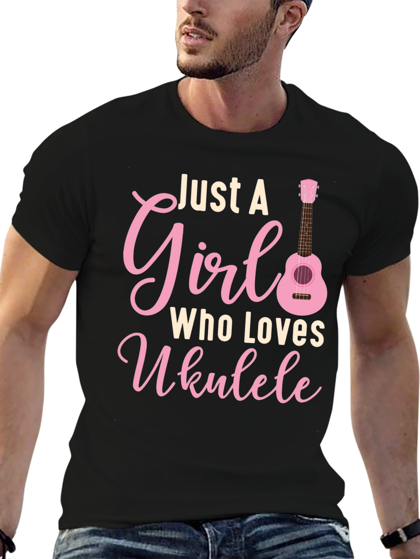 Just A Girl Who Loves Ukulele T-Shirt