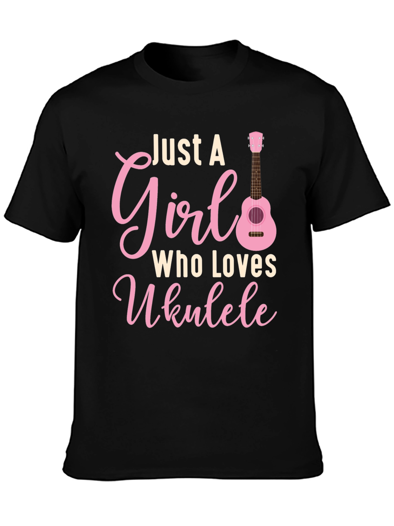 Just A Girl Who Loves Ukulele T-Shirt