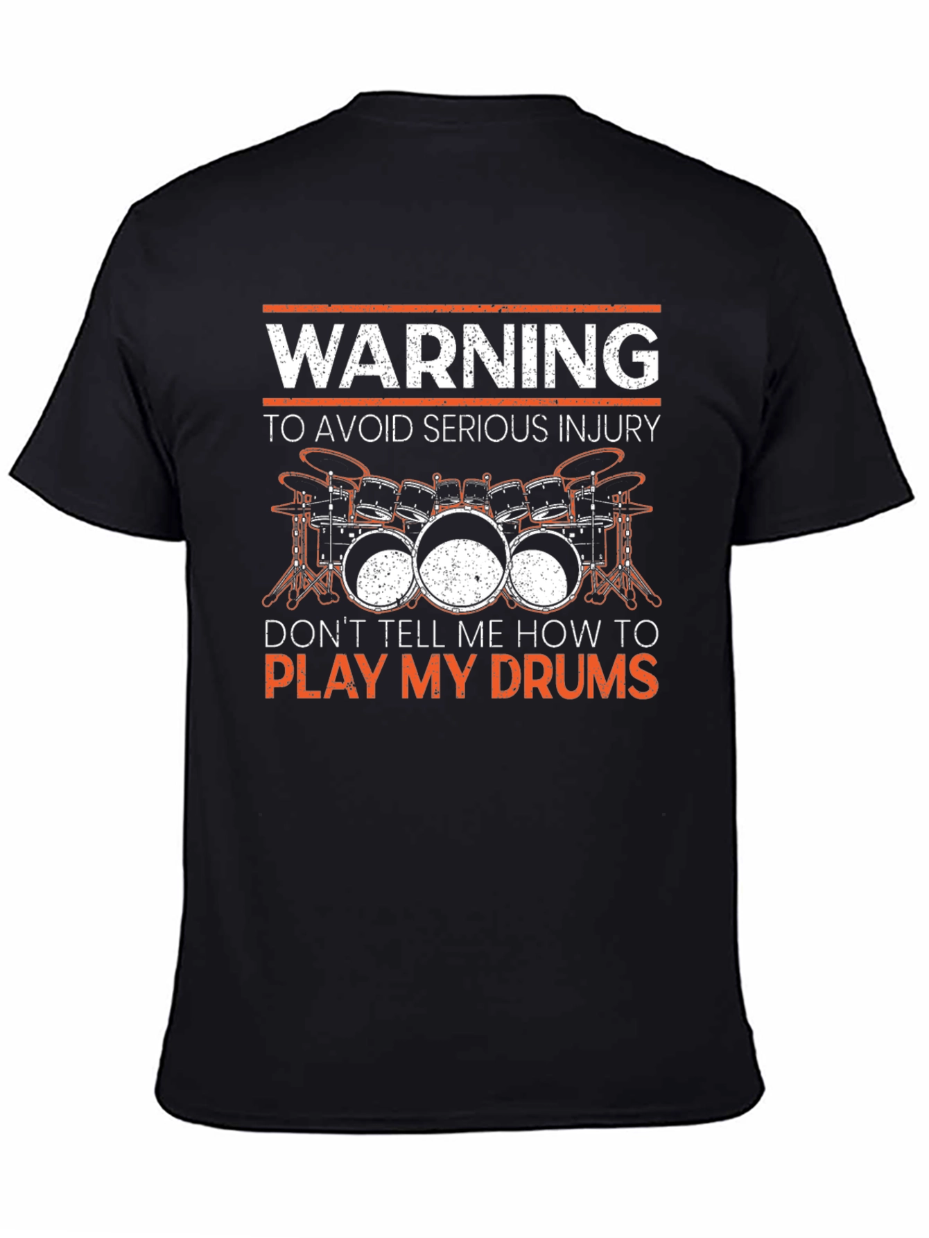 Warning Play My Drums Graphic Tee