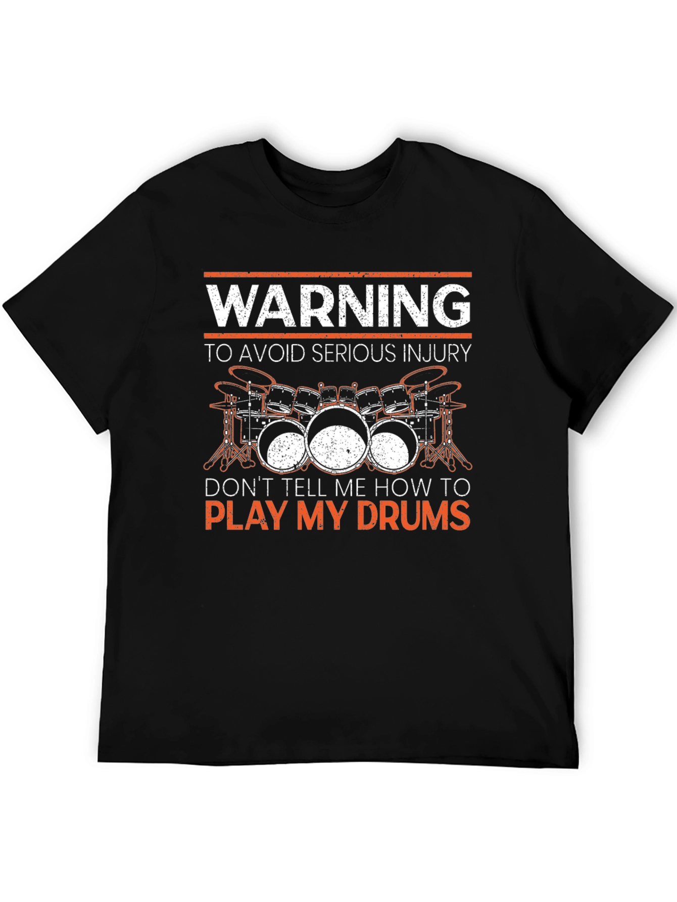 Warning Play My Drums Graphic Tee