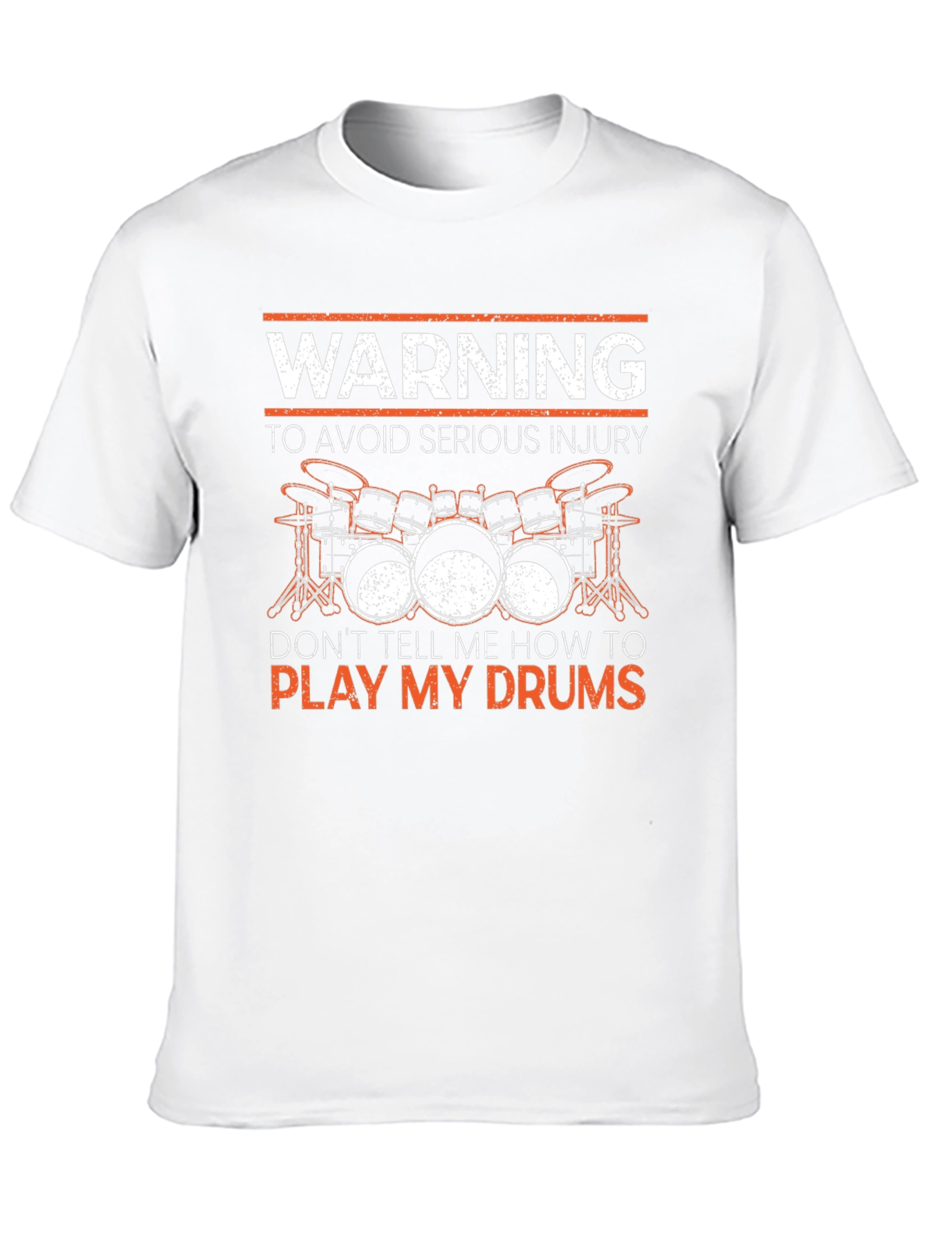 Warning Play My Drums Graphic Tee