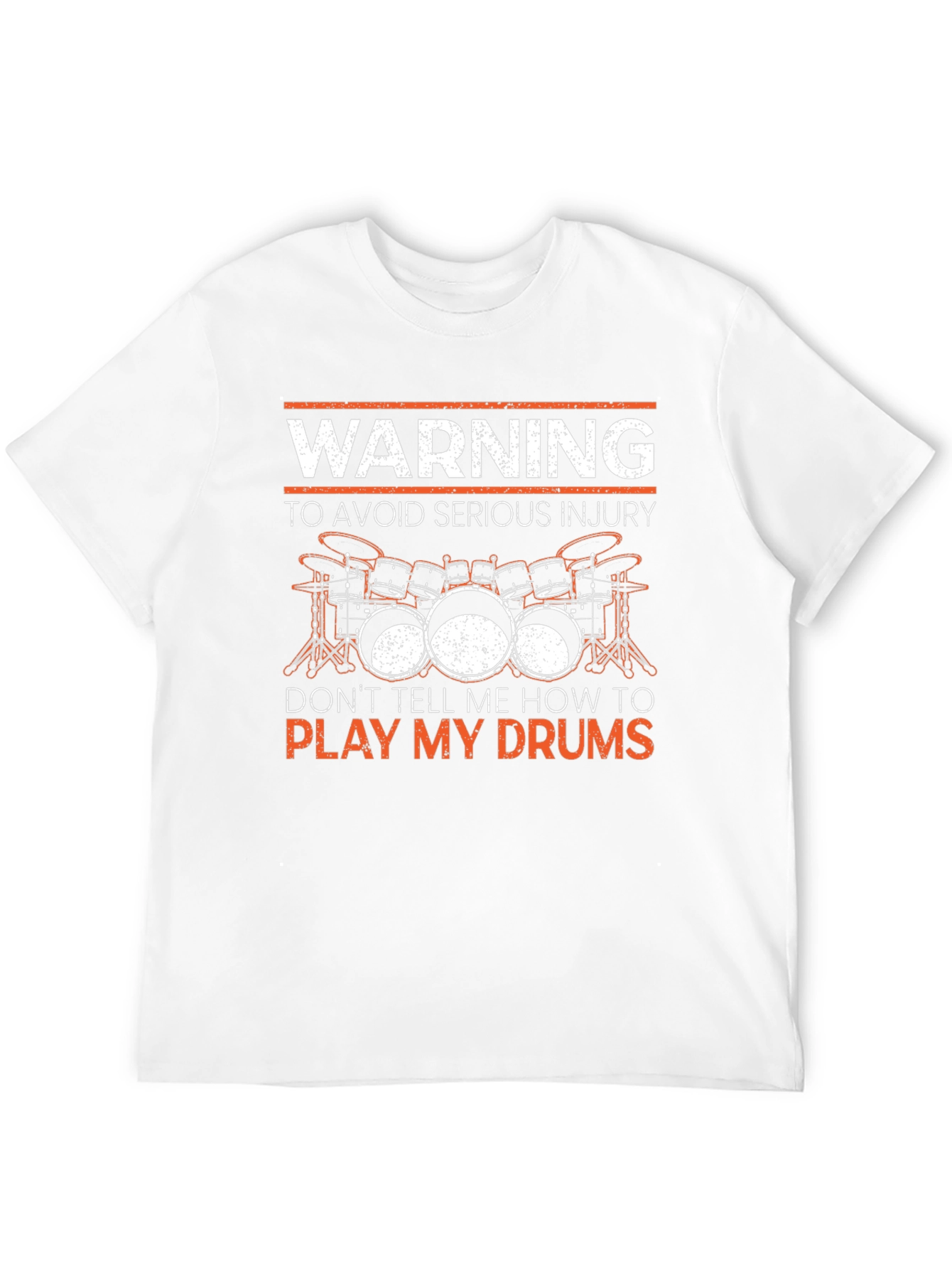 Warning Play My Drums Graphic Tee
