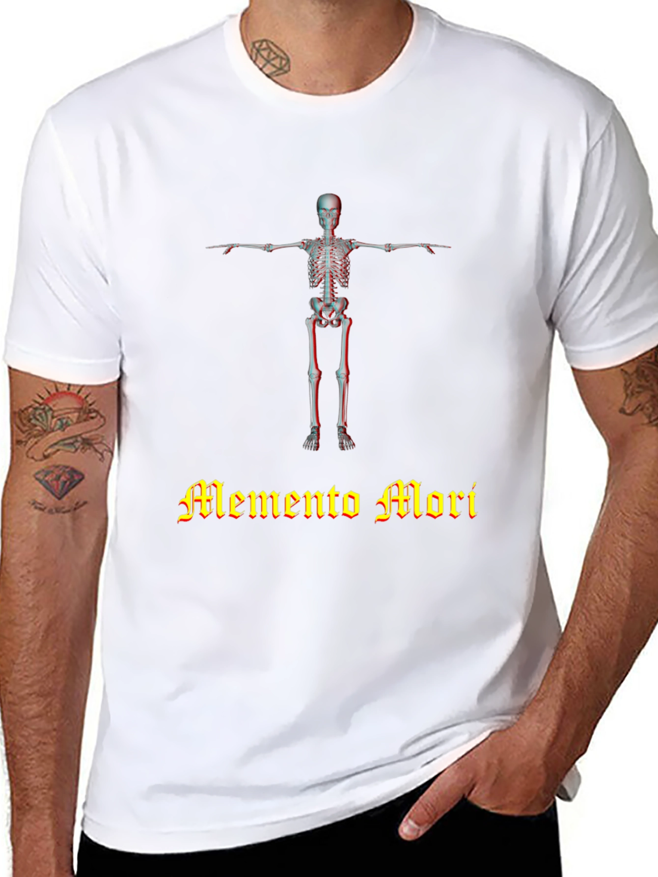 Memento Mori Skeleton Graphic T-Shirt - Unisex