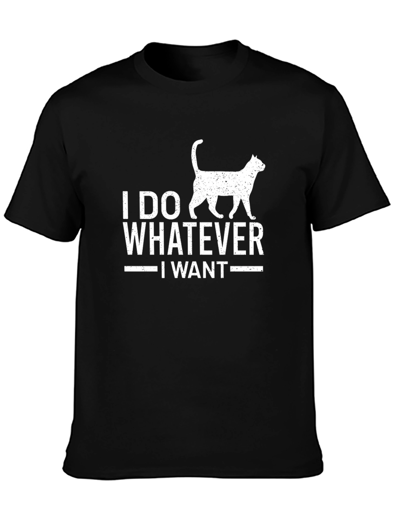 I Do Whatever I Want Cat Graphic T-Shirt