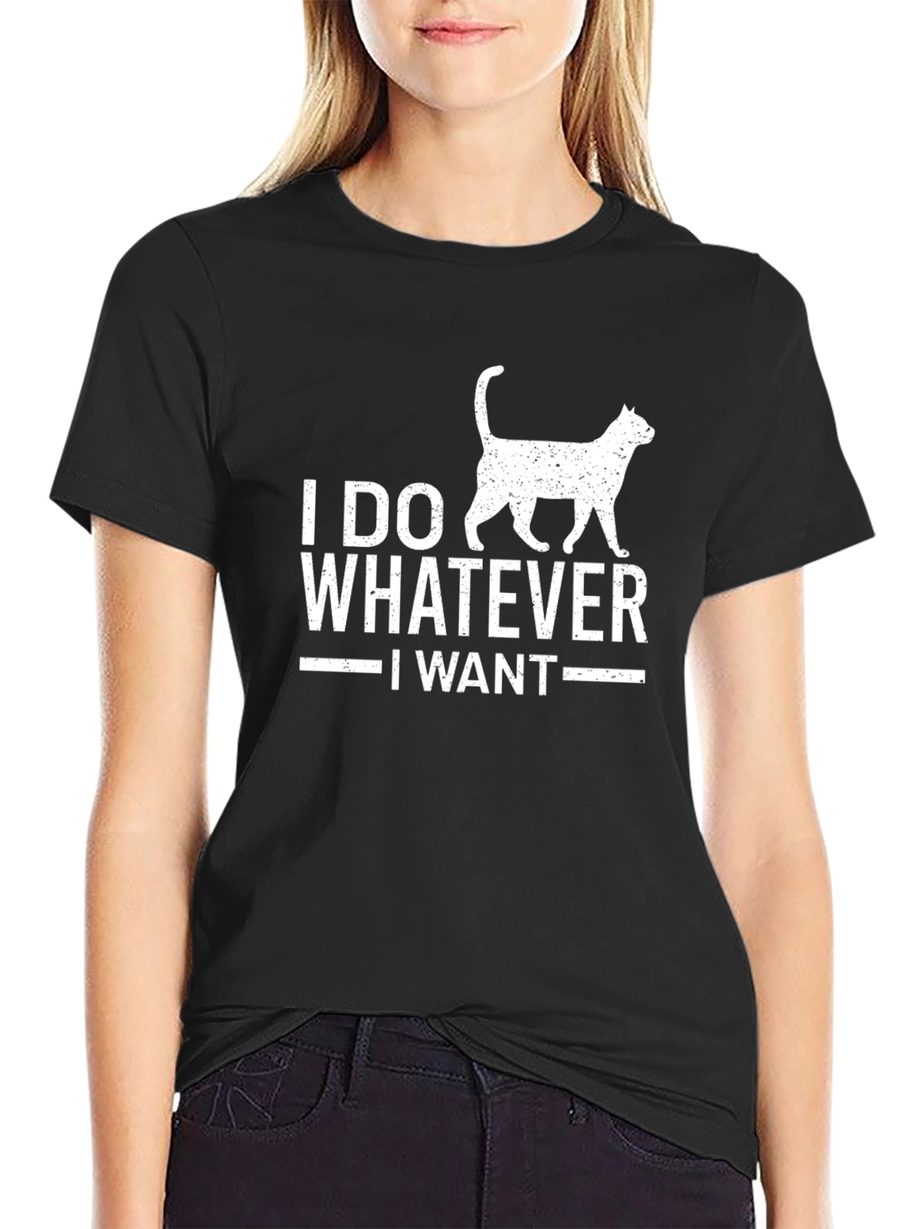 I Do Whatever I Want Cat Graphic T-Shirt