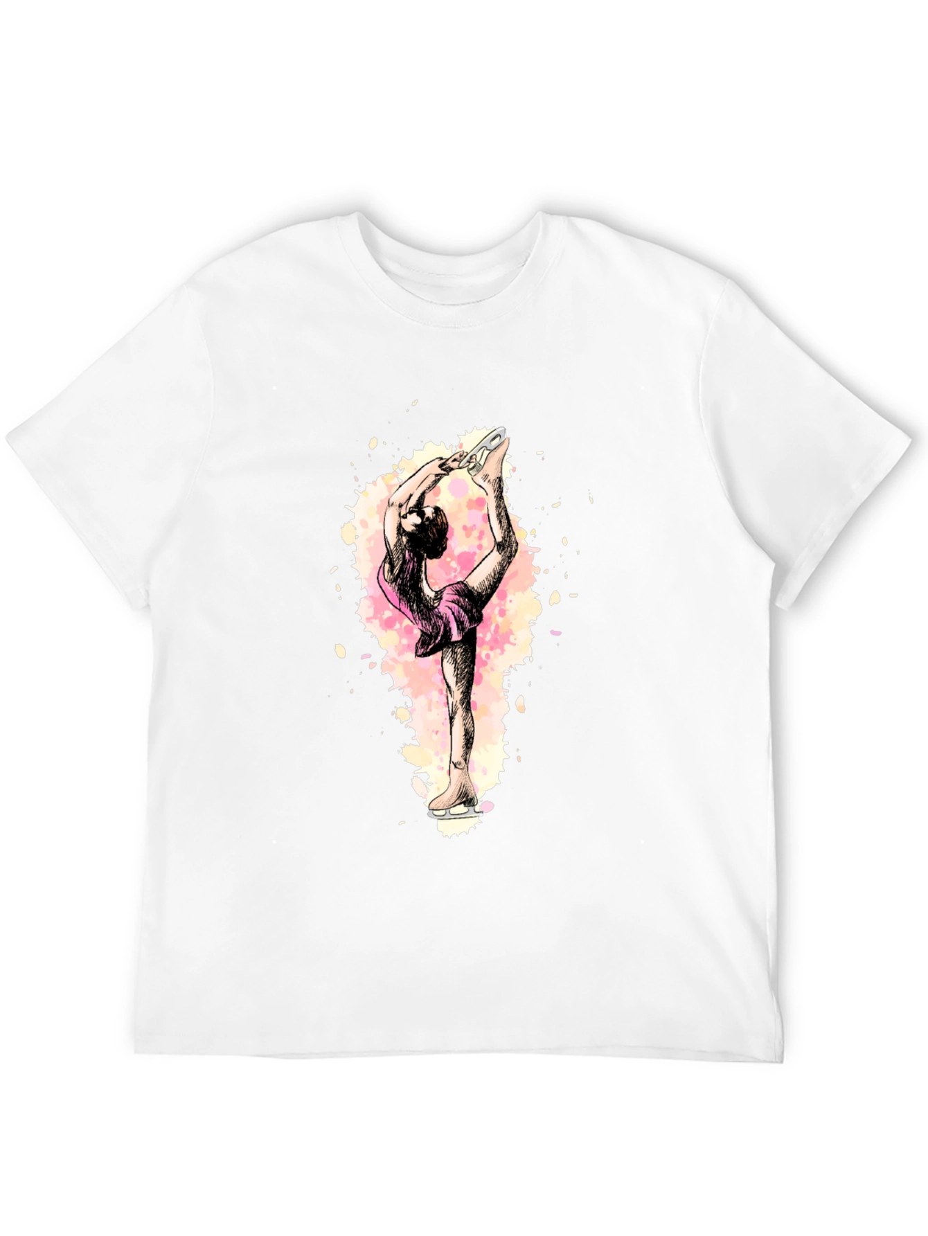 Figure Skater Graphic Black T-Shirt