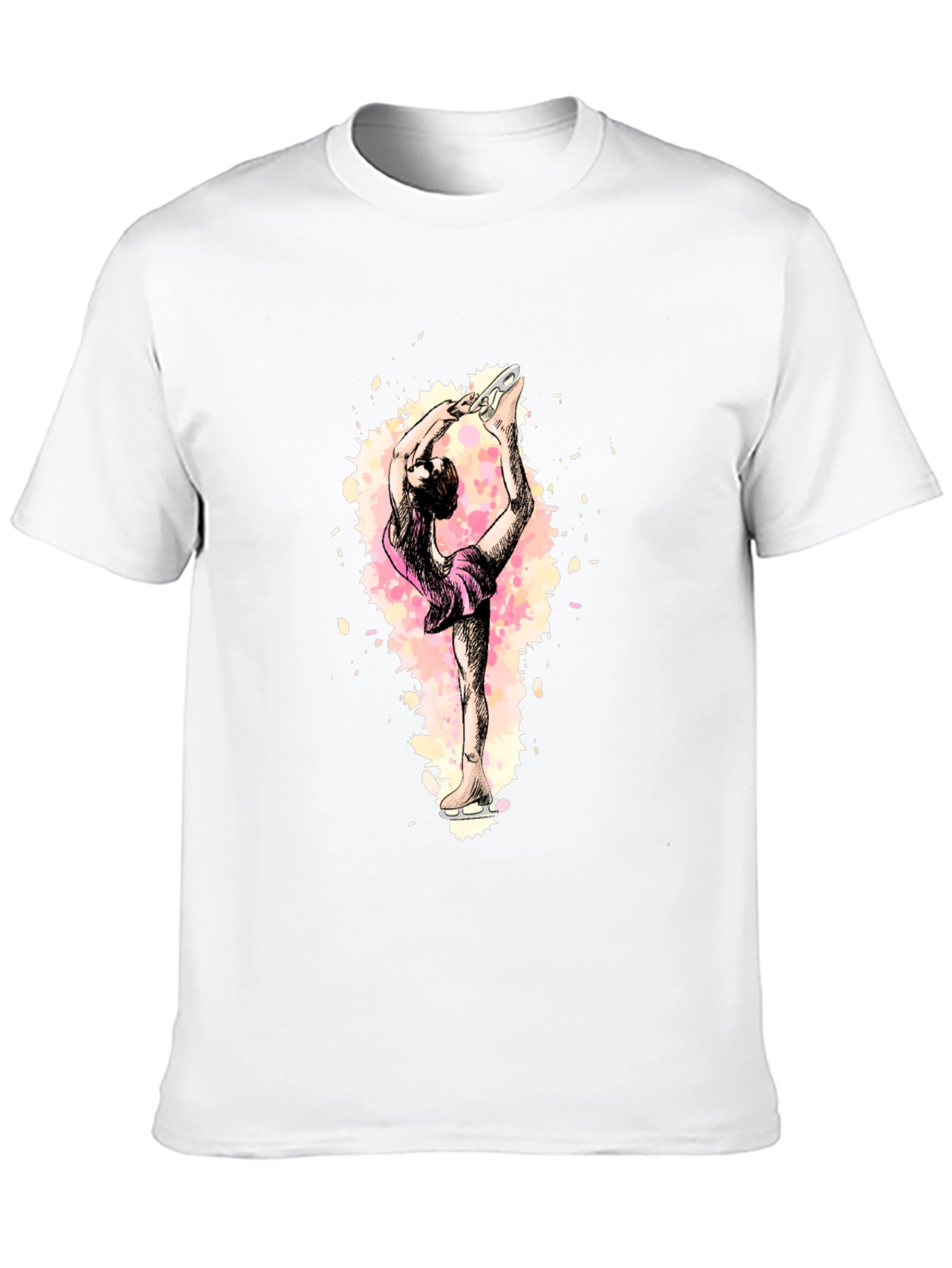 Figure Skater Graphic Black T-Shirt