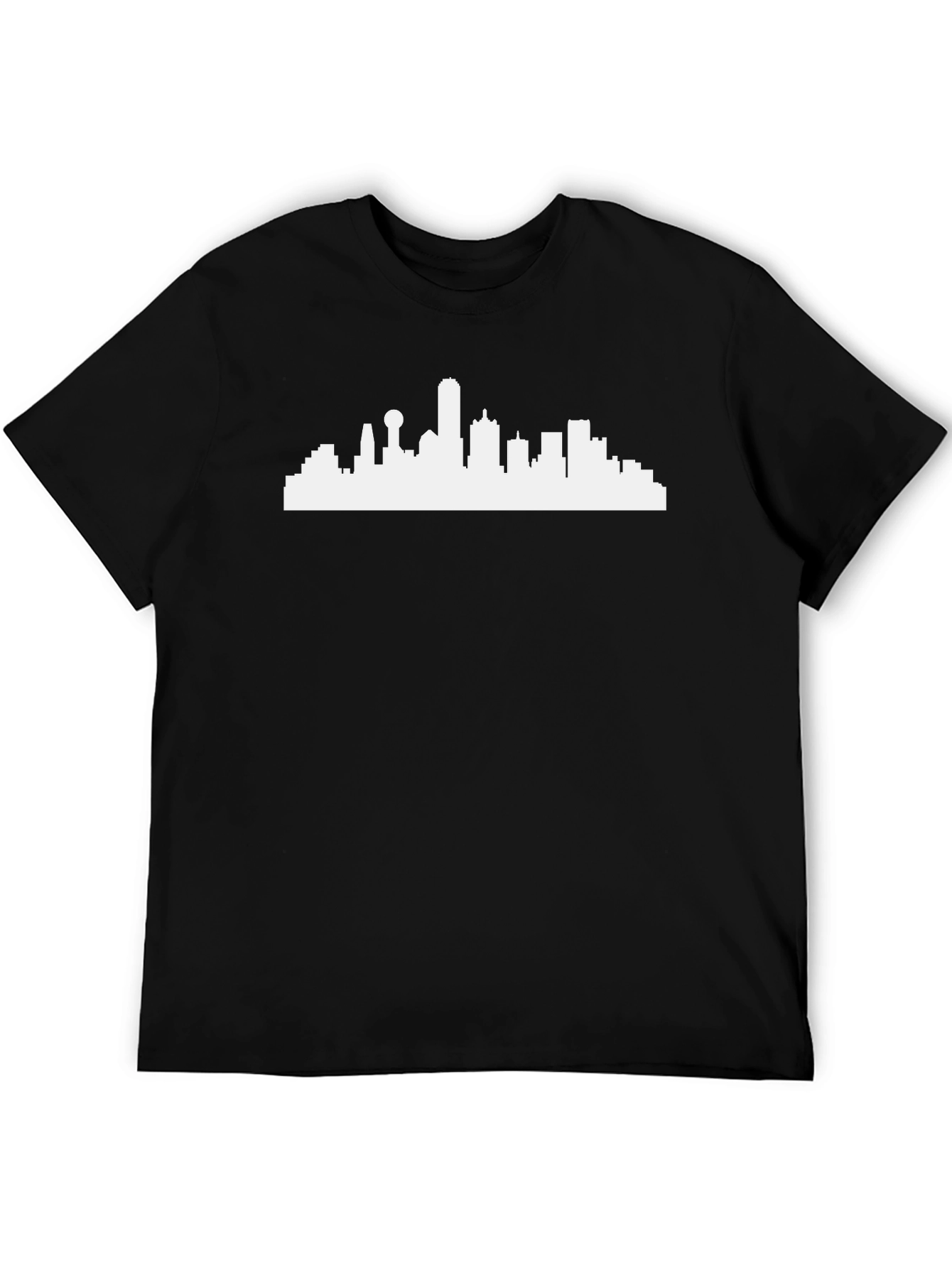 City Skyline Graphic Tee - Modern Black T-Shirt