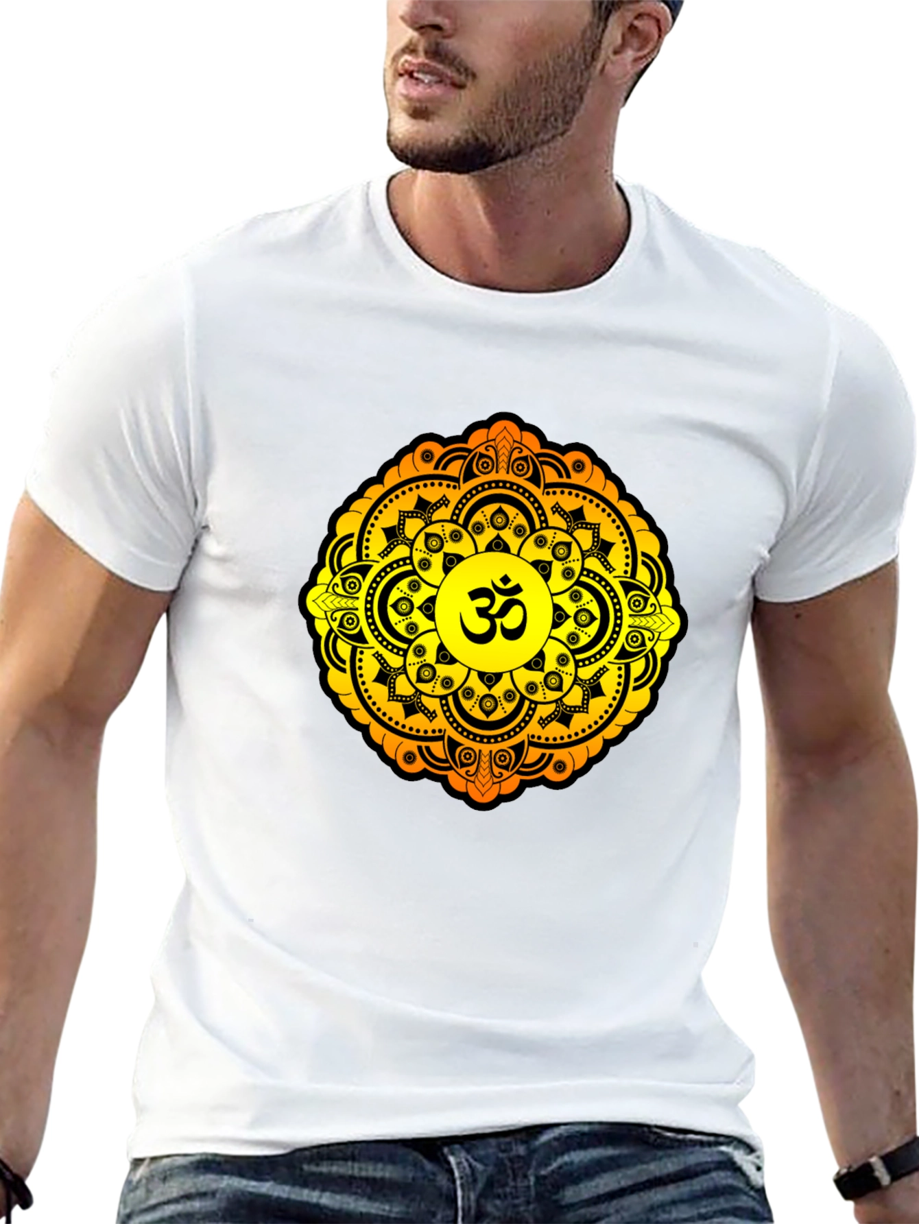 Om Mandala Graphic T-Shirt - Black