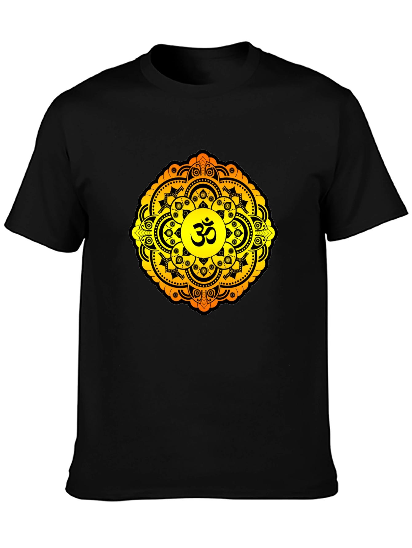 Om Mandala Graphic T-Shirt - Black