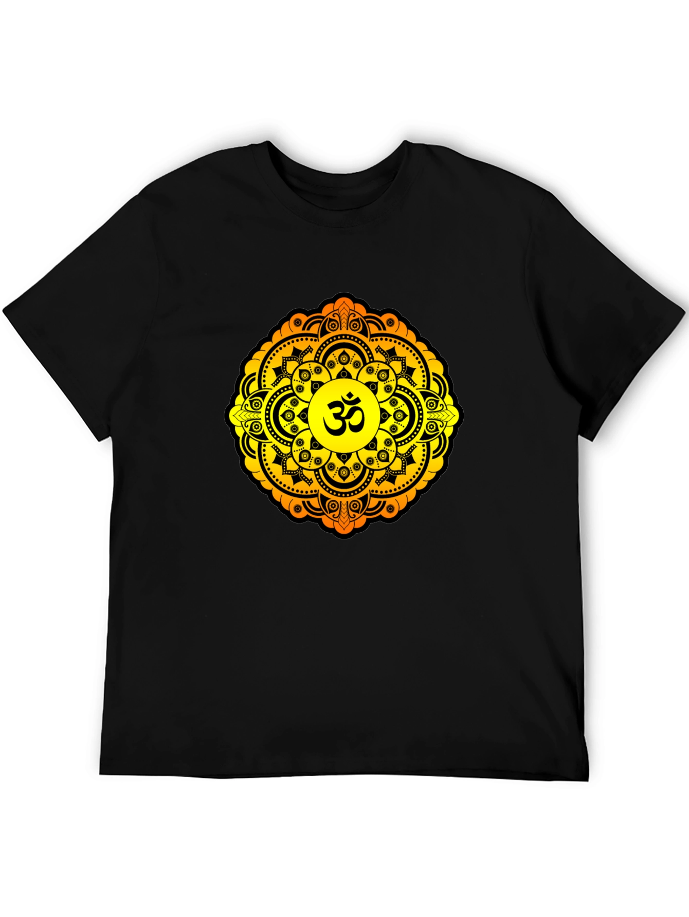 Om Mandala Graphic T-Shirt - Black