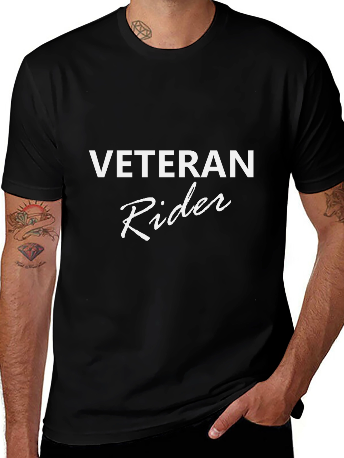 Veteran Rider Black T-Shirt