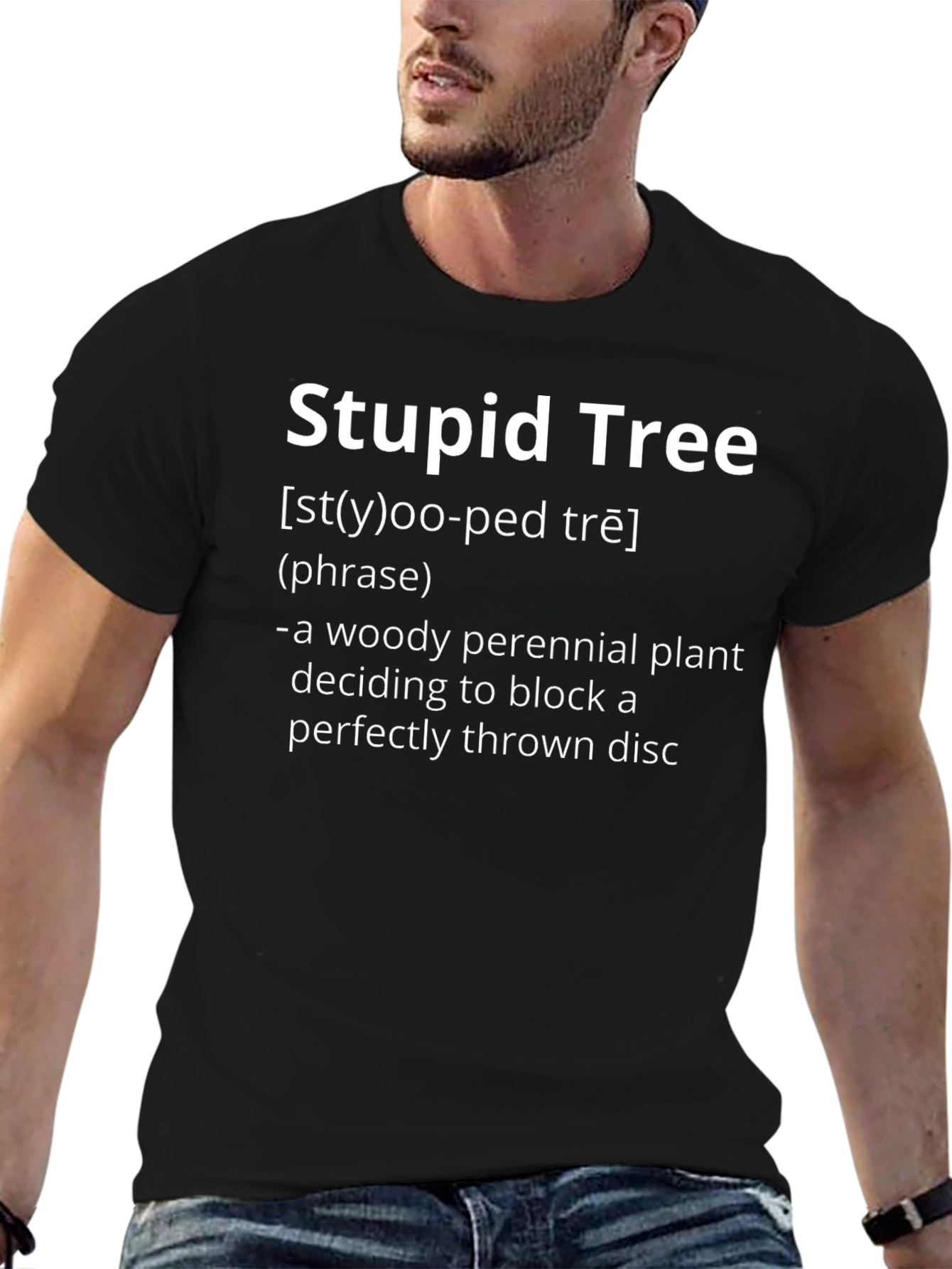 Stupid Tree T-Shirt - Funny Disc Golf Tee