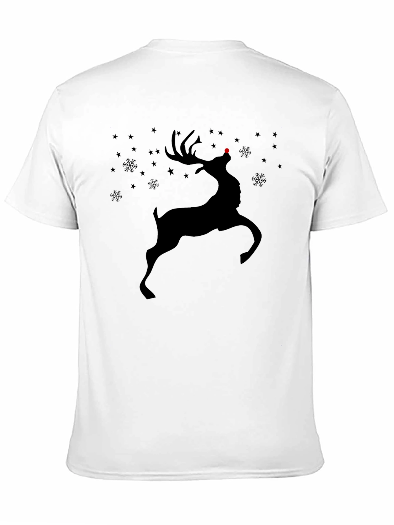 Reindeer Graphic Tee - Holiday Christmas Shirt