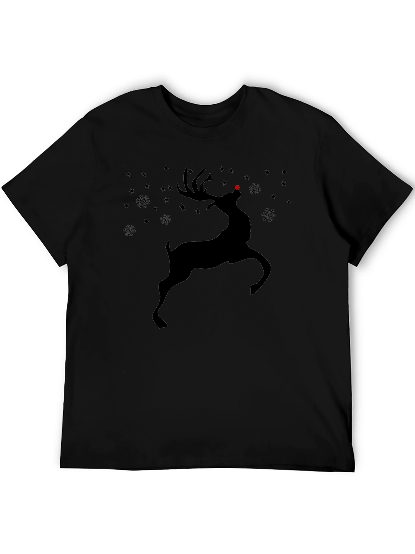 Reindeer Graphic Tee - Holiday Christmas Shirt