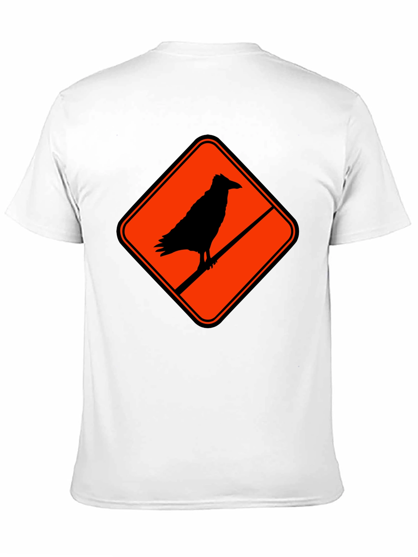 Raven Silhouette Graphic Black T-Shirt