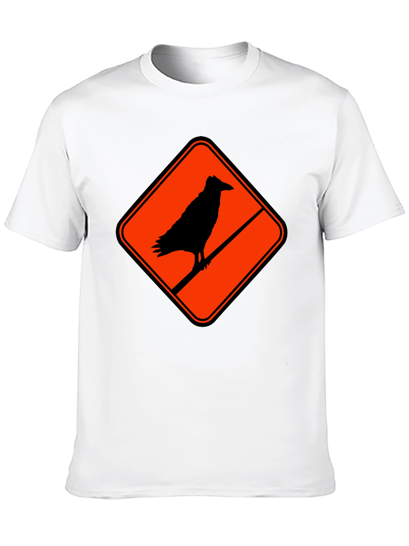 Raven Silhouette Graphic Black T-Shirt