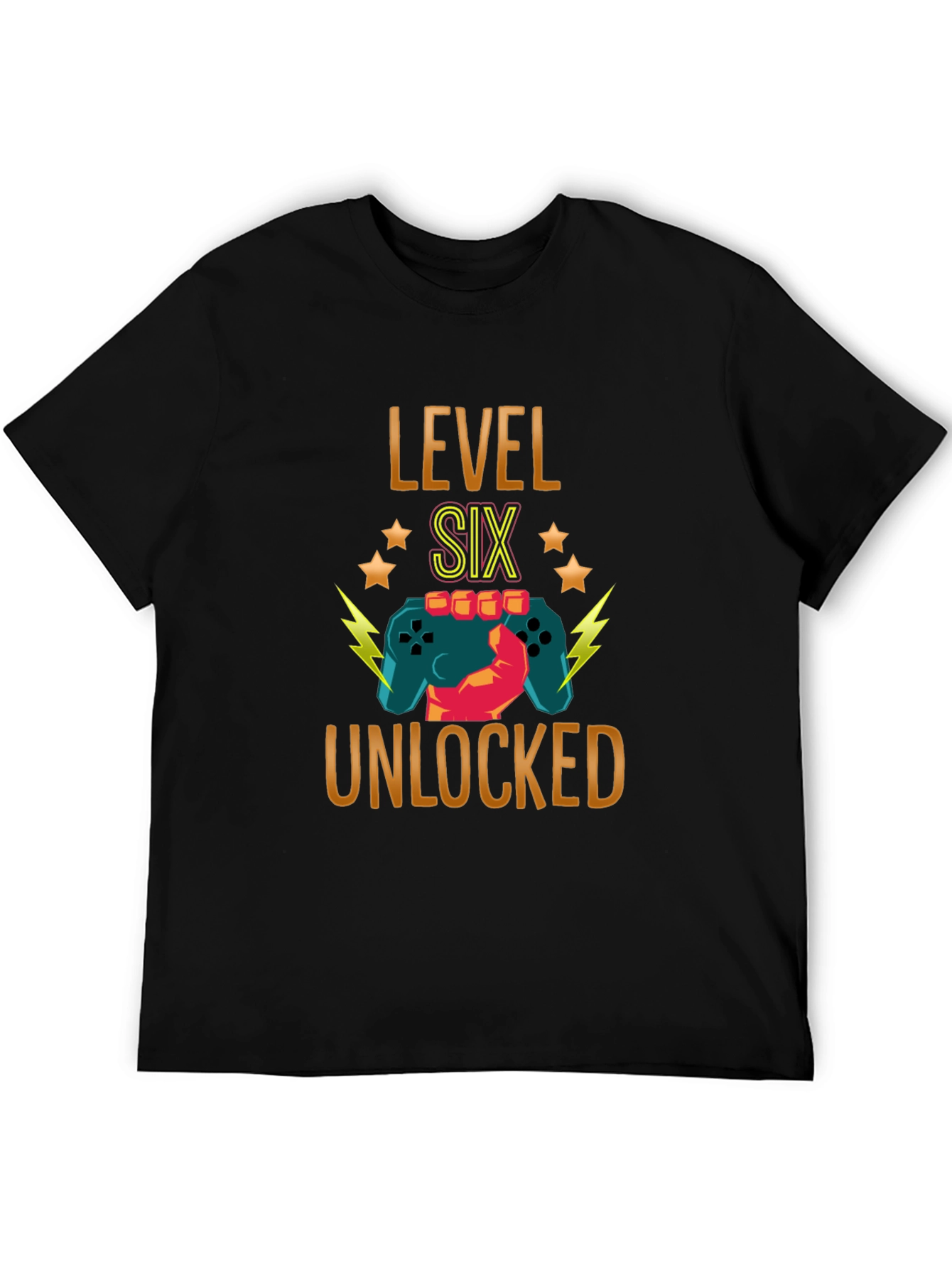 Level Six Unlocked Gamer Birthday Tee
