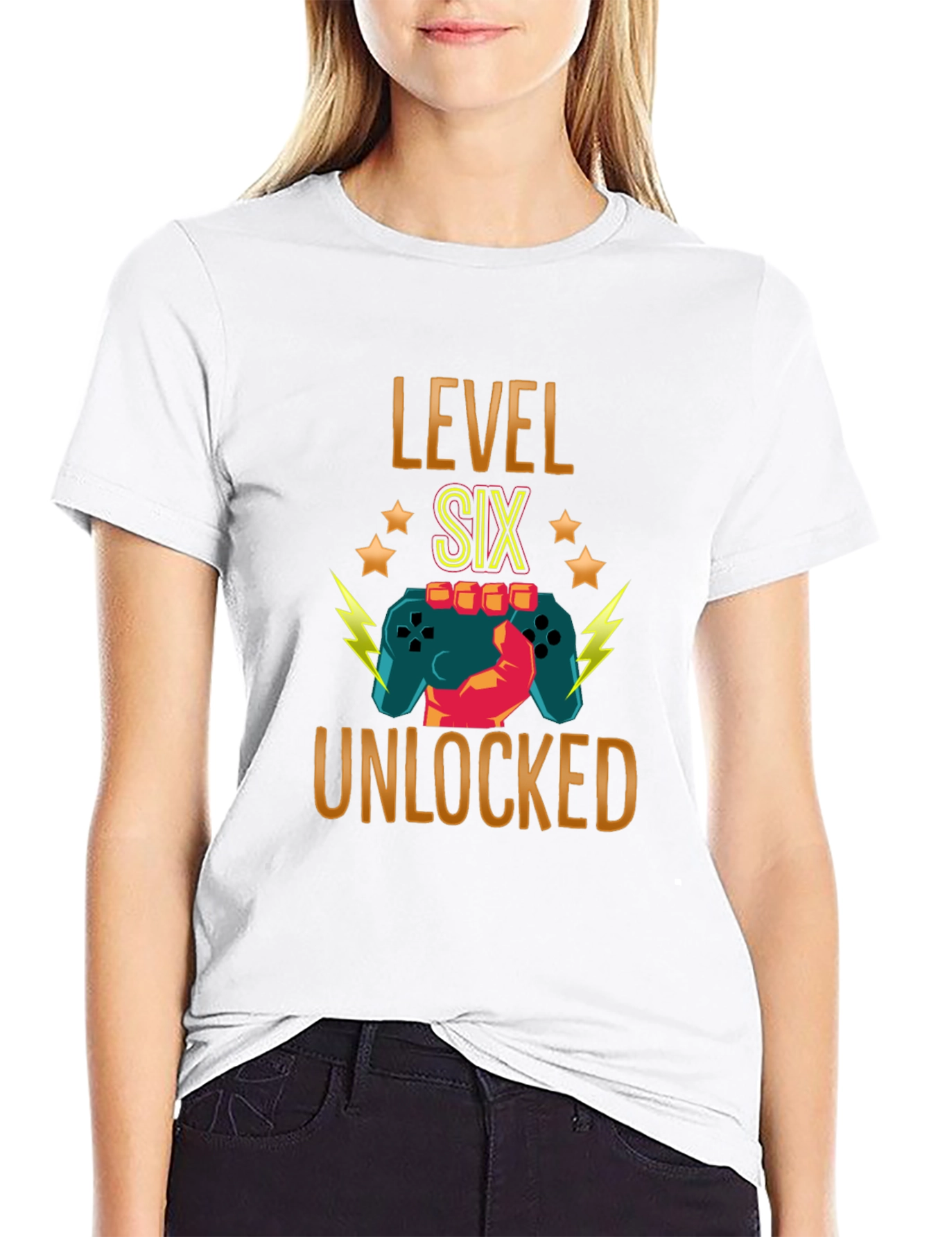 Level Six Unlocked Gamer Birthday Tee