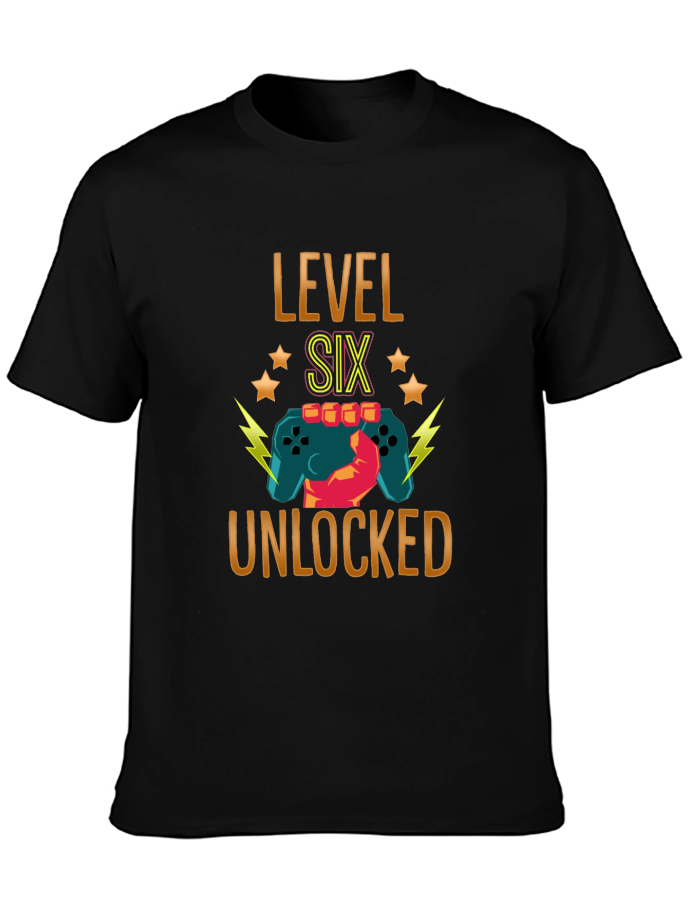 Level Six Unlocked Gamer Birthday Tee