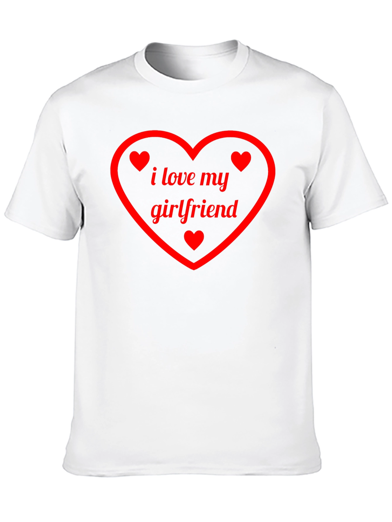 I Love My Girlfriend T-Shirt Heart Valentines Day Gift