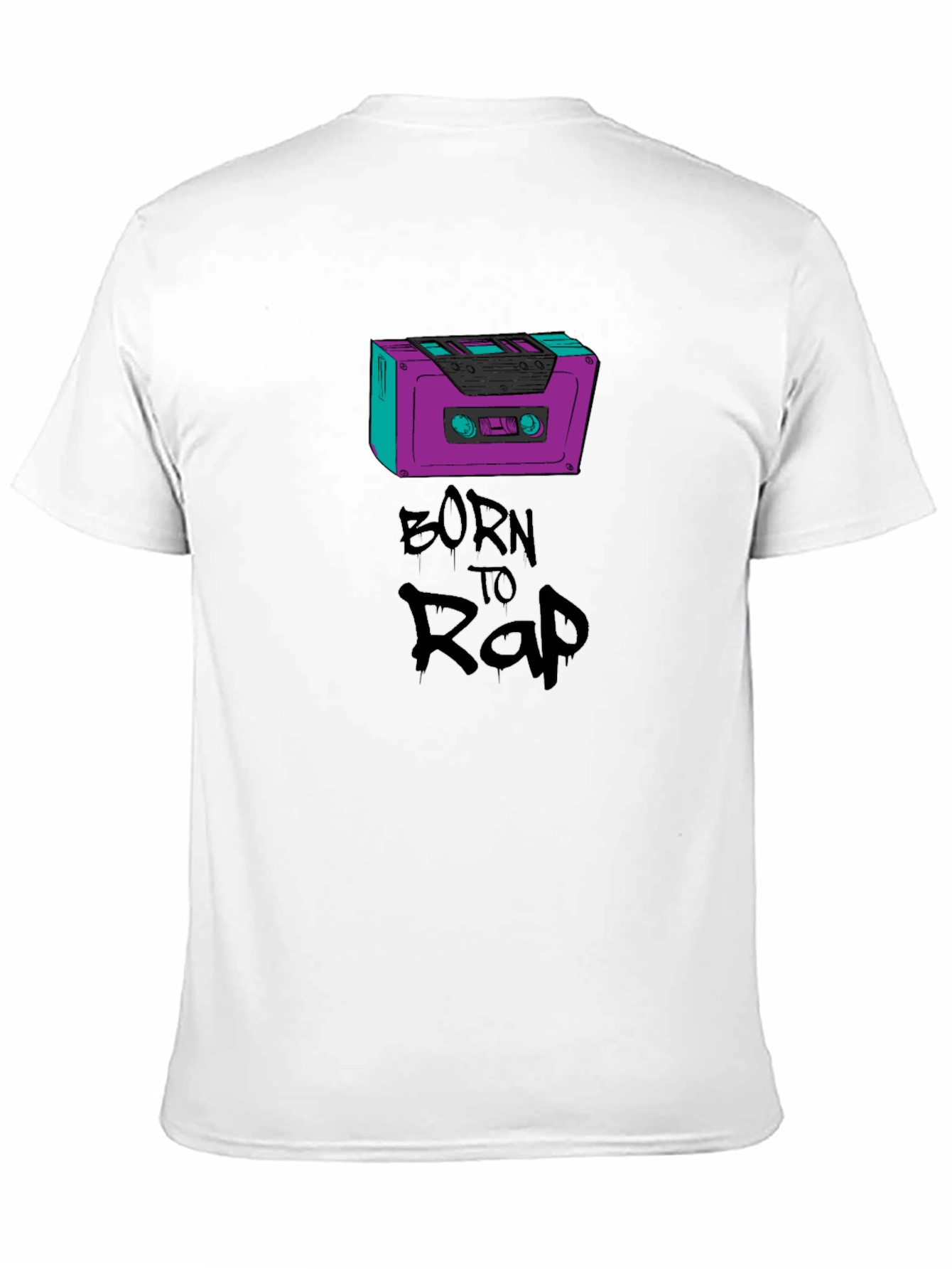 Born To Rap Cassette Tape Graphic Tee