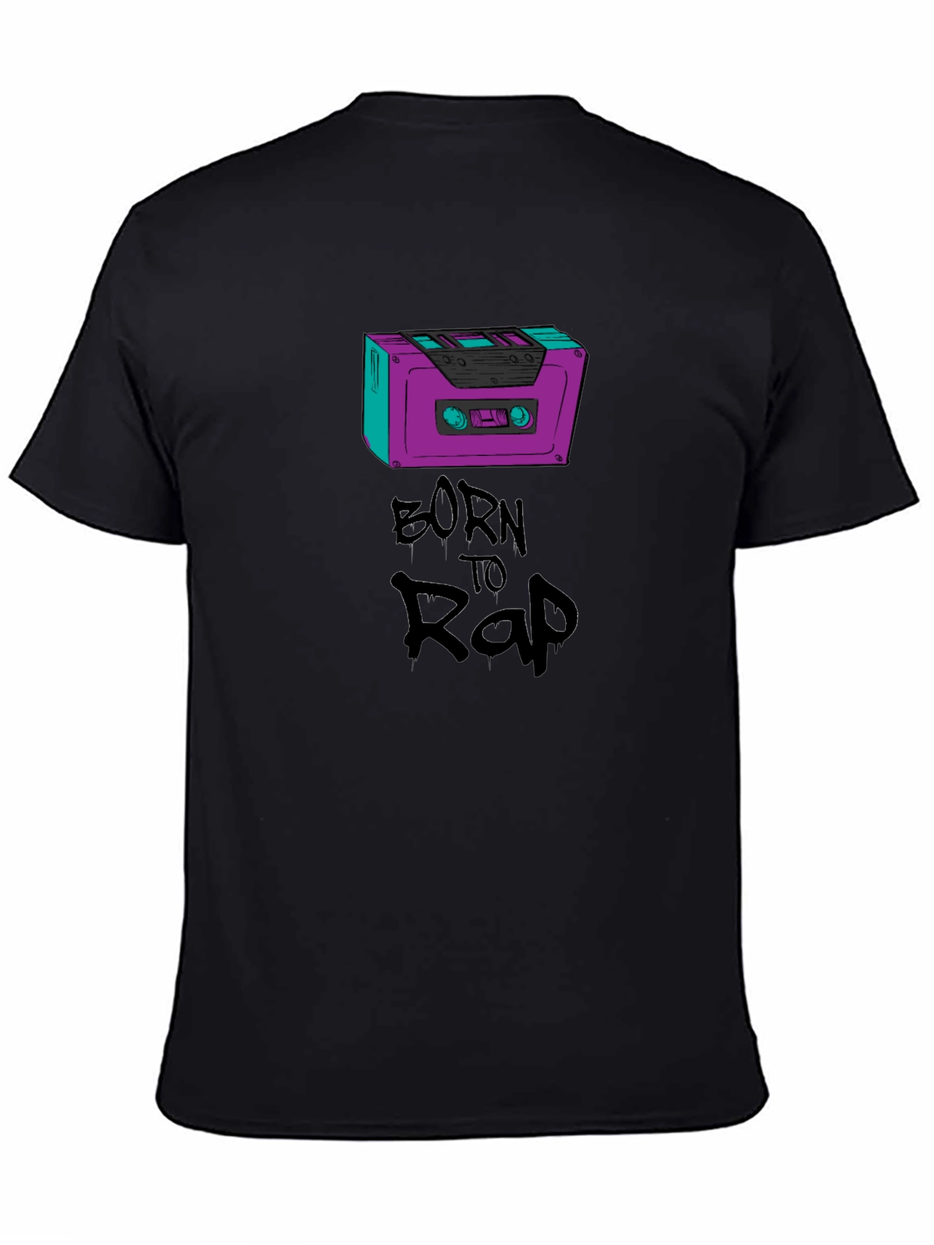Born To Rap Cassette Tape Graphic Tee