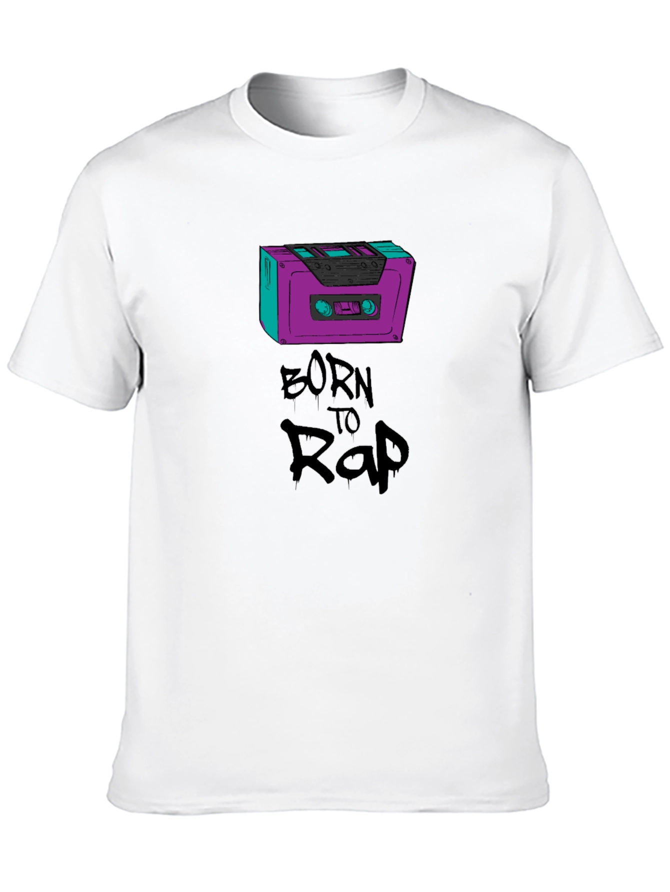 Born To Rap Cassette Tape Graphic Tee